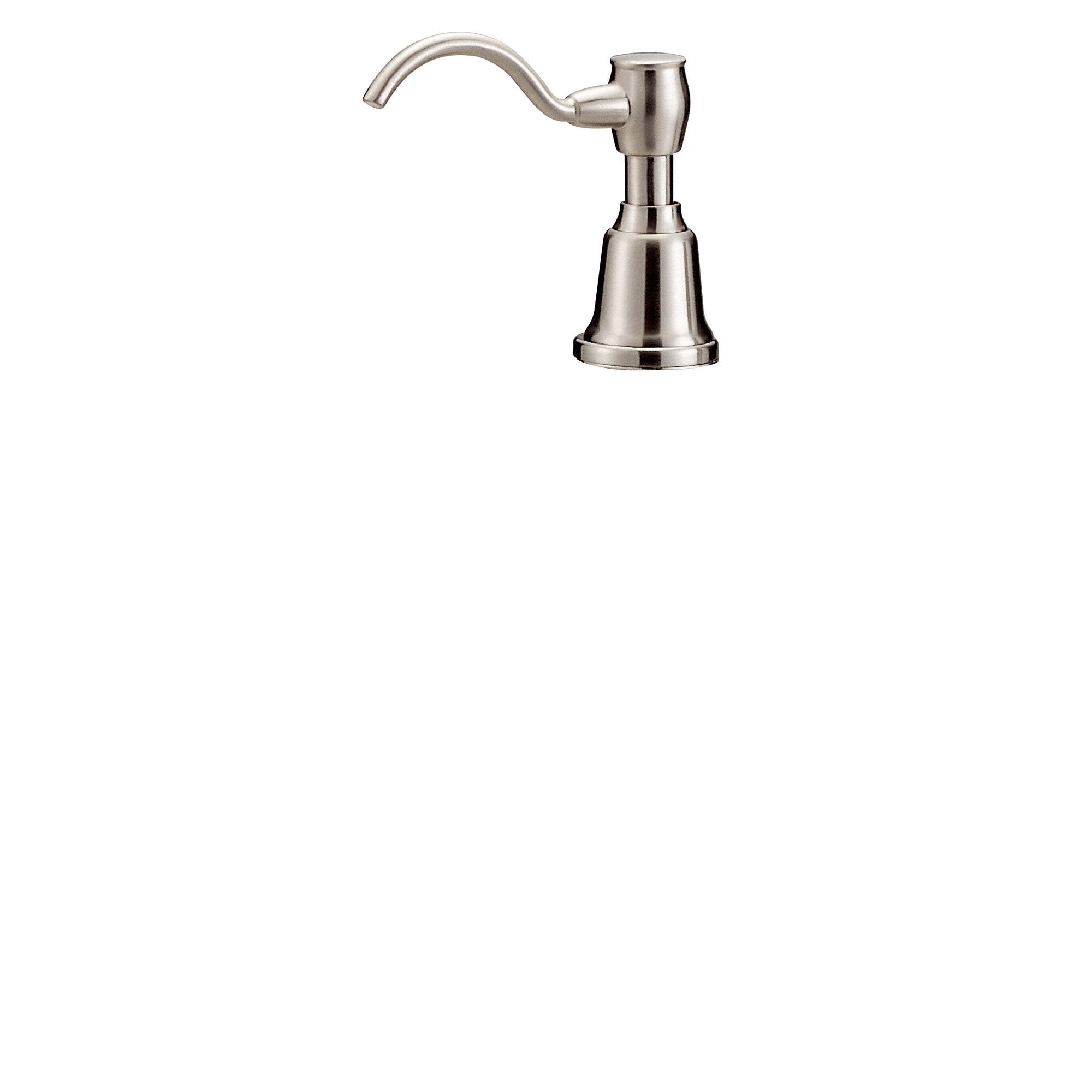 Danze Fairmont Stainless Steel Deck Mount Soap Dispenser & Lotion Pump - Modern Bathroom Sink Accessory for Kitchen, Restroom, and Spa