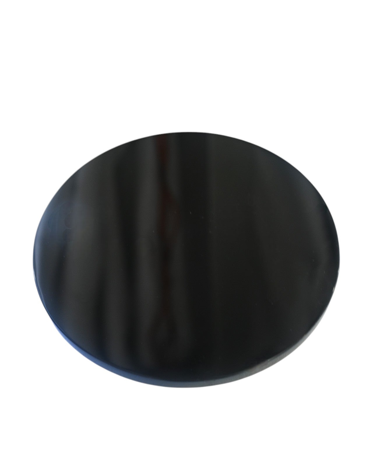 Premium Black Obsidian Round Platter - Natural Stone Serving Tray for Home Decor, Meditation & Energy Healing | Elegant Centerpiece for Dining, Yoga Spaces & Spiritual Practices