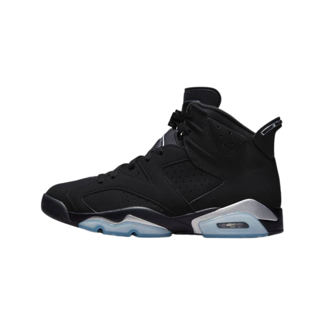 Air Jordan 6 Retro Men's Basketball Shoes - Black/Metallic Silver for Streetwear & Sneaker Collection | Perfect for Casual Wear, Sports & Sneakerhead Fashion
