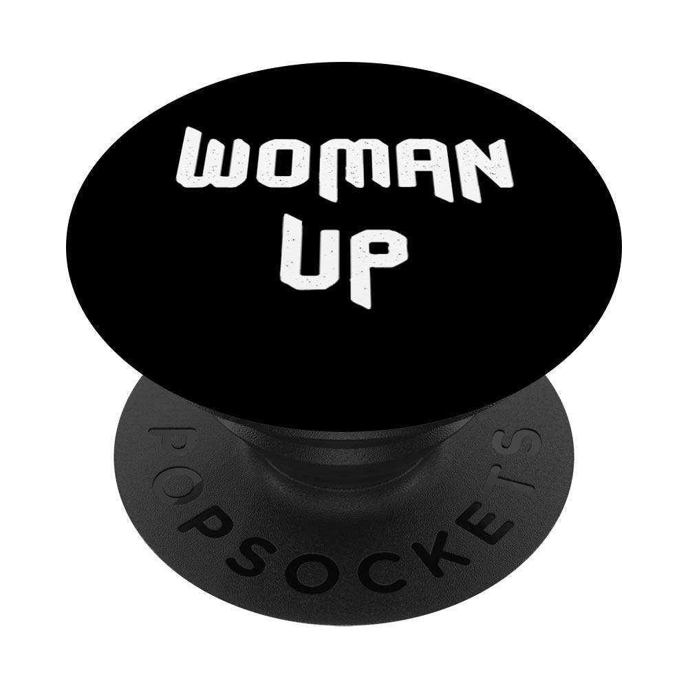 Woman Up Strong Fitness Lifting Motivation Gym Training Gift - PopSockets Grip and Stand for Phones and Tablets | Perfect for Workouts, Yoga & Outdoor Activities