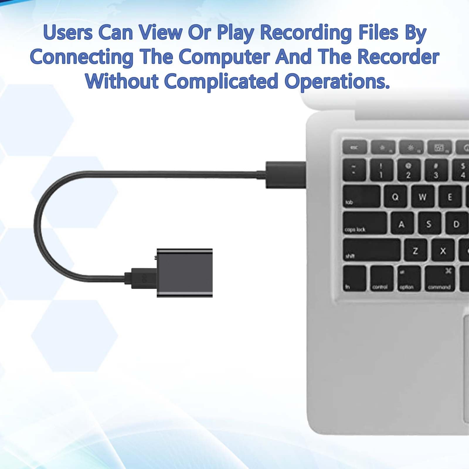 Mini Magnetic Voice Activated Recorder - Digital Audio Recording Device with Clear Sound Capture | Perfect for Meetings, Lectures & Secret Recording (STTWUNAKE)