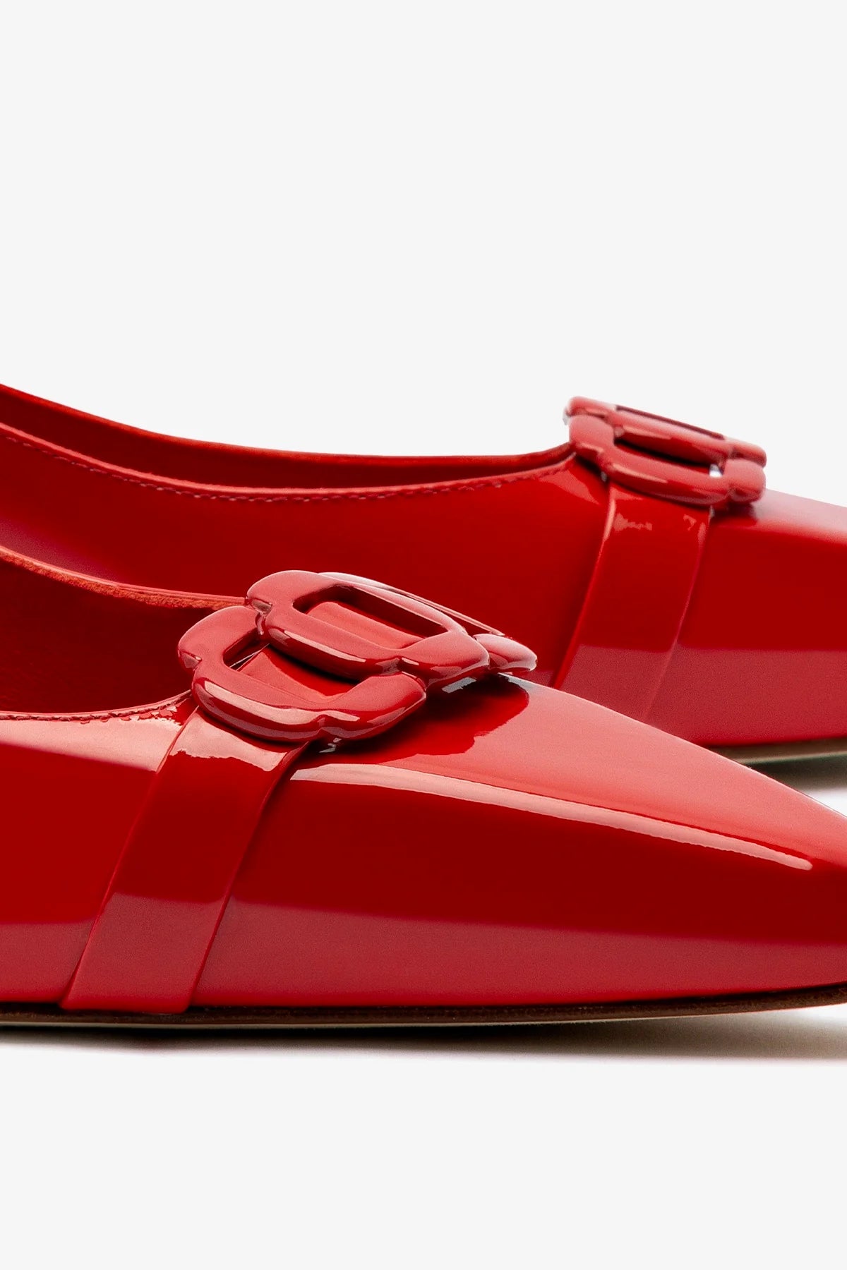Franca Pump Women's Shoes - Scarlet Patent Leather High Heels for Office, Party & Special Occasions