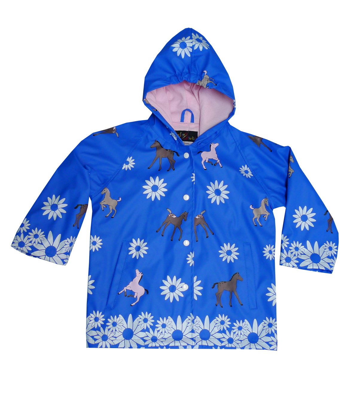 Waterproof Foxfire Kids Raincoat for Boys & Girls - Lightweight & Durable Outdoor Rain Jacket for School, Play & Hiking