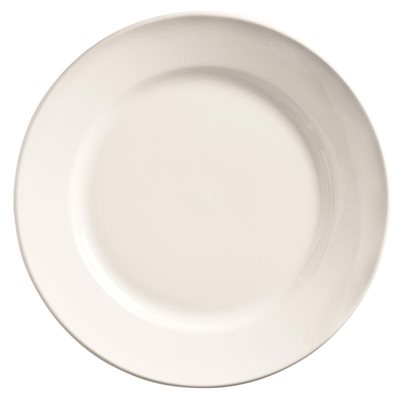 Premium Porcelain Dinner Plate Set - 11-Inch Wide Rim White Plates (12-Pack) for Elegant Dining, Parties & Restaurant Use