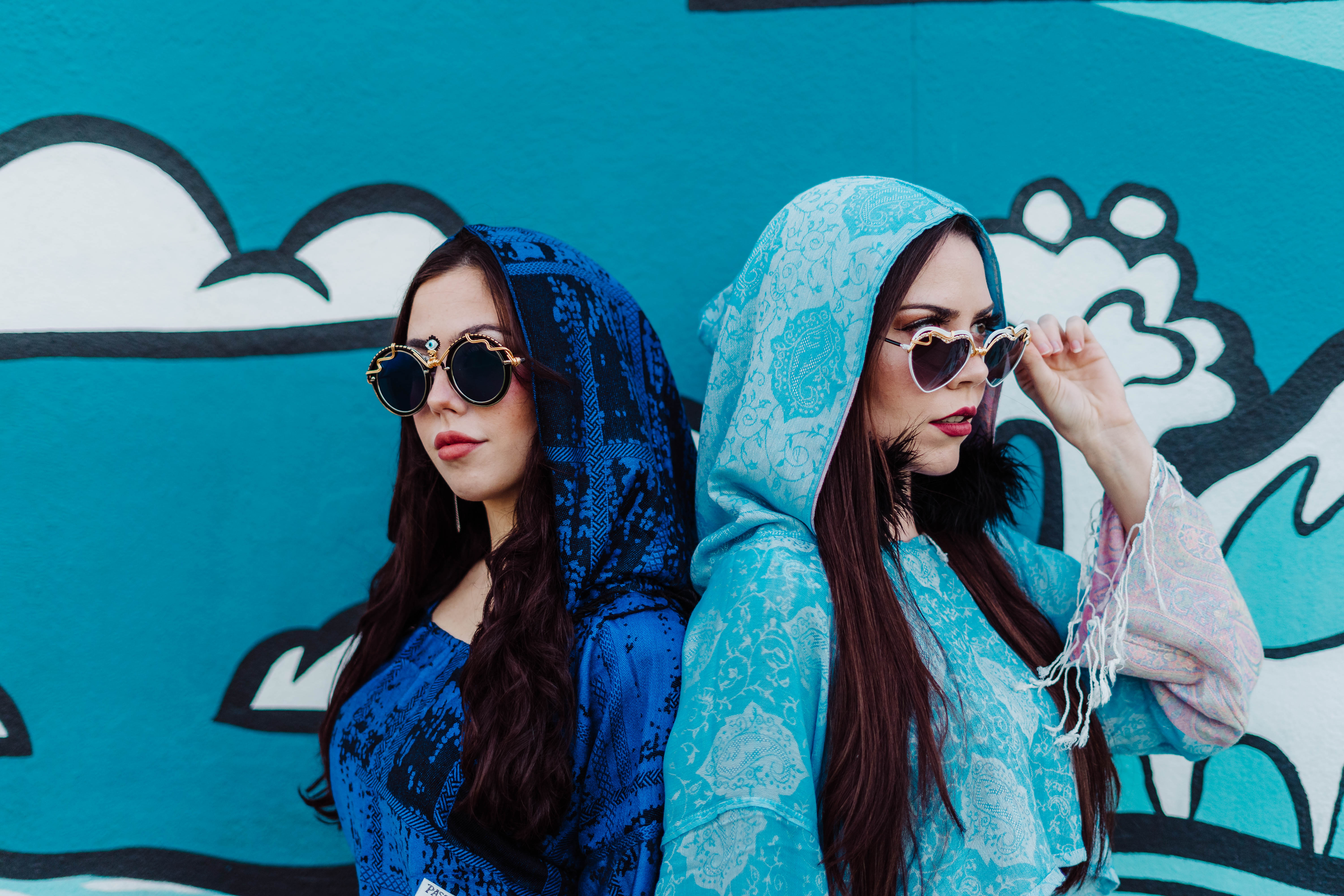 PASH LS CROP TOP - Splatter Print Black & Blue Long Sleeve Shirt for Women | Trendy Streetwear & Festival Outfit | Perfect for Concerts, Parties & Casual Wear