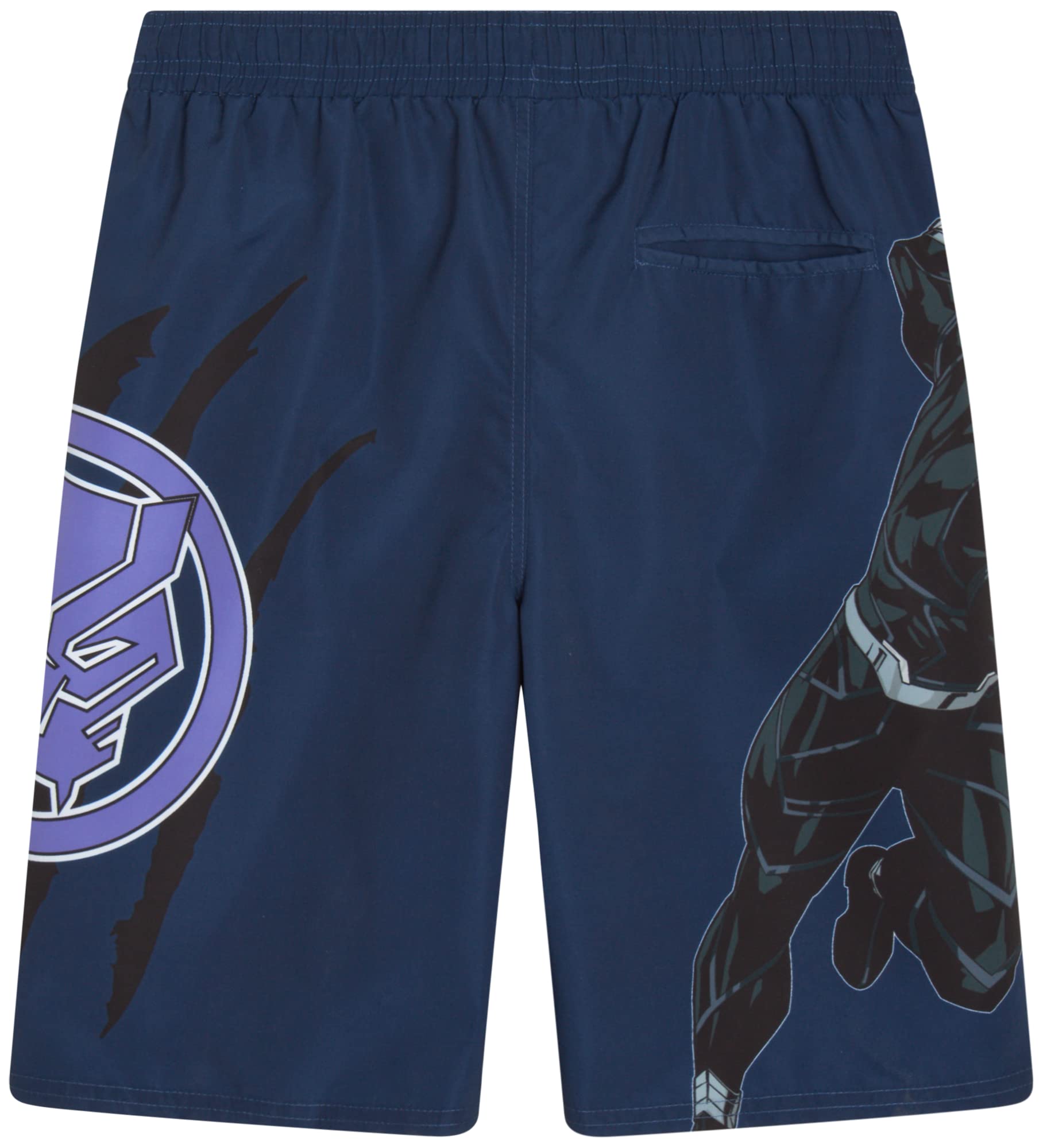 Marvel Avengers Boys' Swim Trunks - Spider-Man, Captain America, Hulk UPF 50+ Quick Dry Swim Shorts for Kids (2T-12) | Beach, Pool, Summer Water Activities