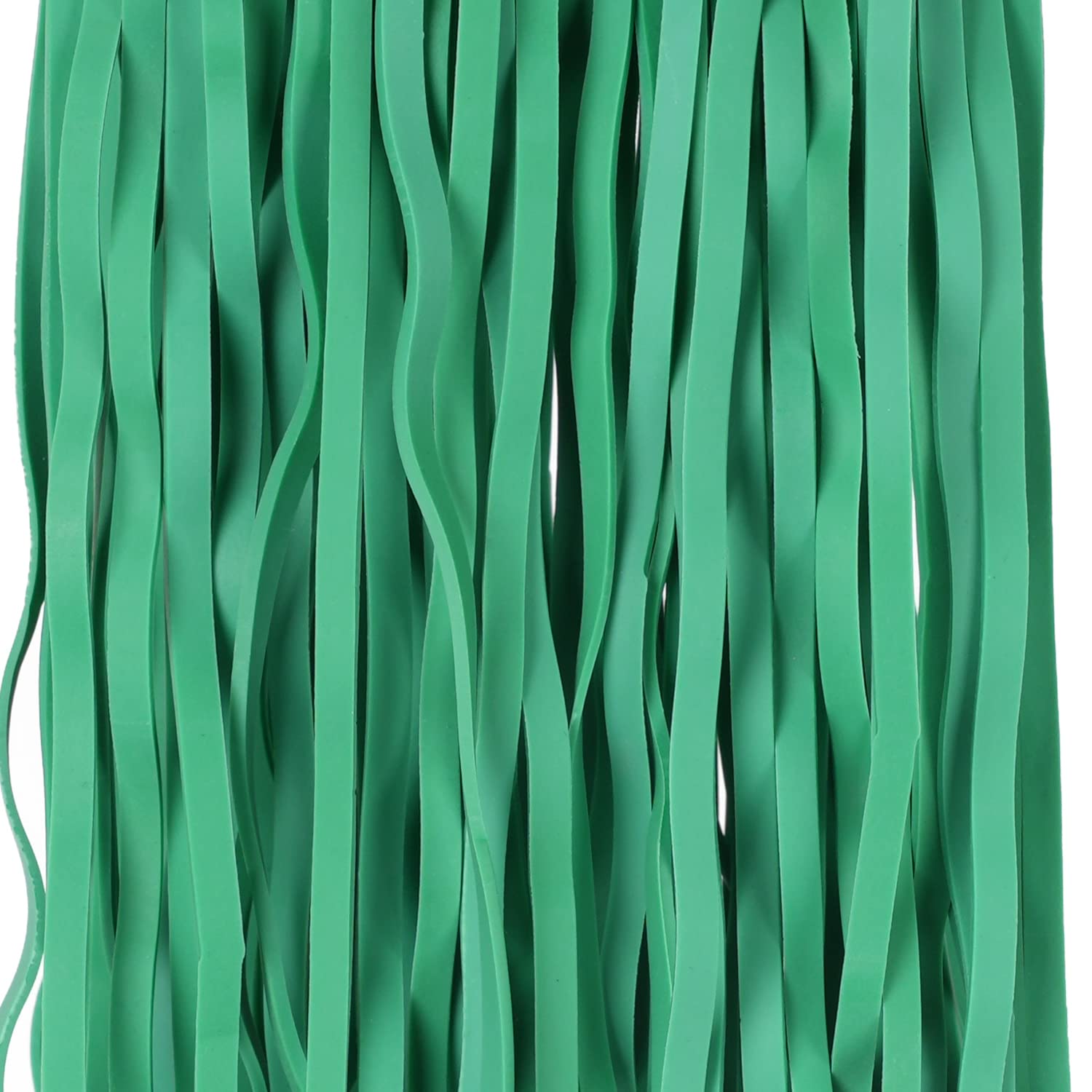 AMUU Heavy Duty Rubber Bands - 12 Inch Large Flat Fold Elastic Bands (40 Pack) for 8-33 Gallon Trash Cans - Green Office & Home Supplies - Perfect for File Folders, Storage Organization & Household Use