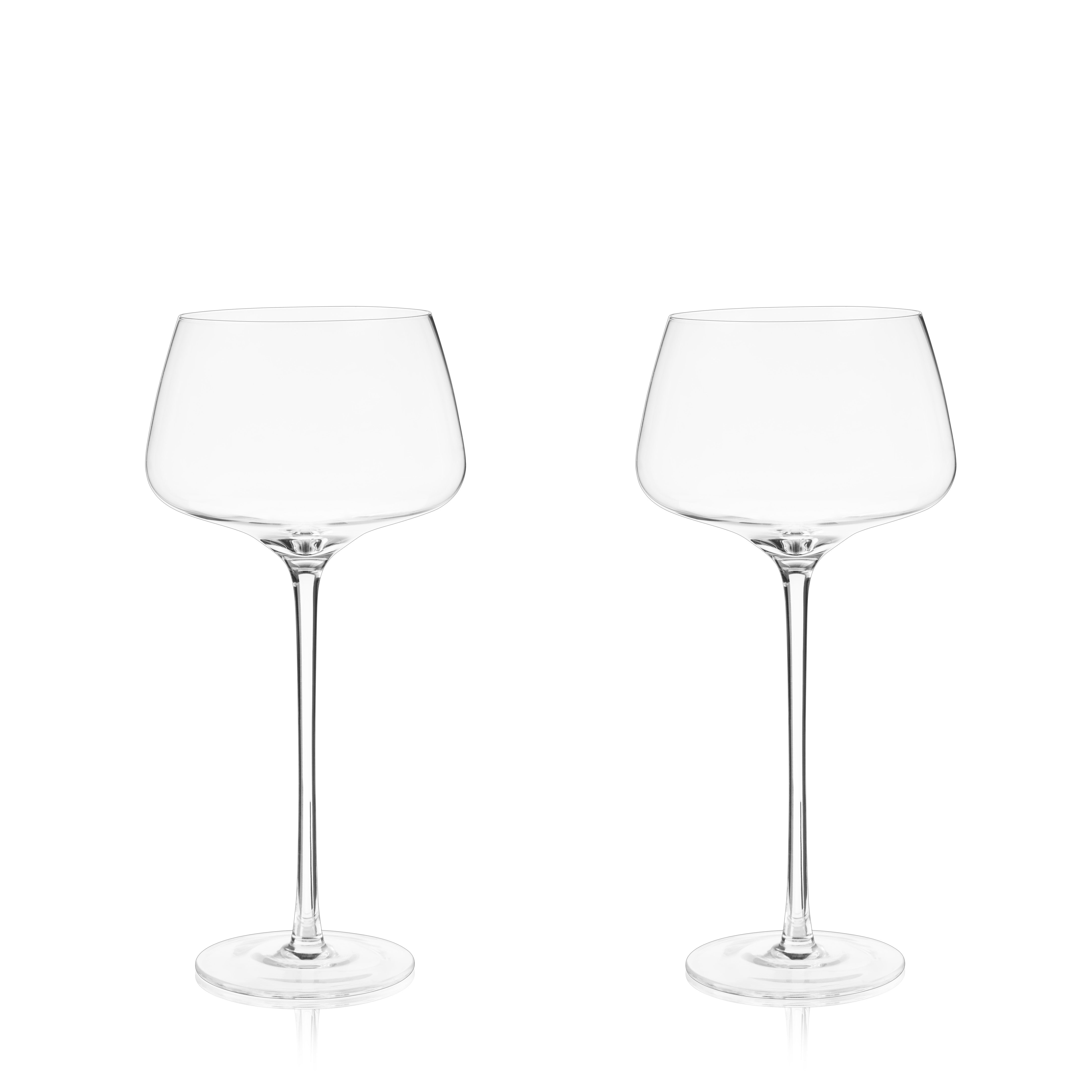 Raye Angled Crystal Amaro Spritz Glasses - Set of 2 Elegant Cocktail Glasses for Aperitifs, Spritz & Italian Drinks - Perfect for Home Bar, Dinner Parties & Gifts