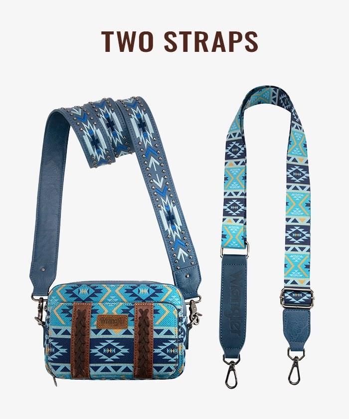 Wrangler Aztec Printed Crossbody Purse - Stylish Boho Shoulder Bag for Women | Perfect for Travel, Shopping & Everyday Use