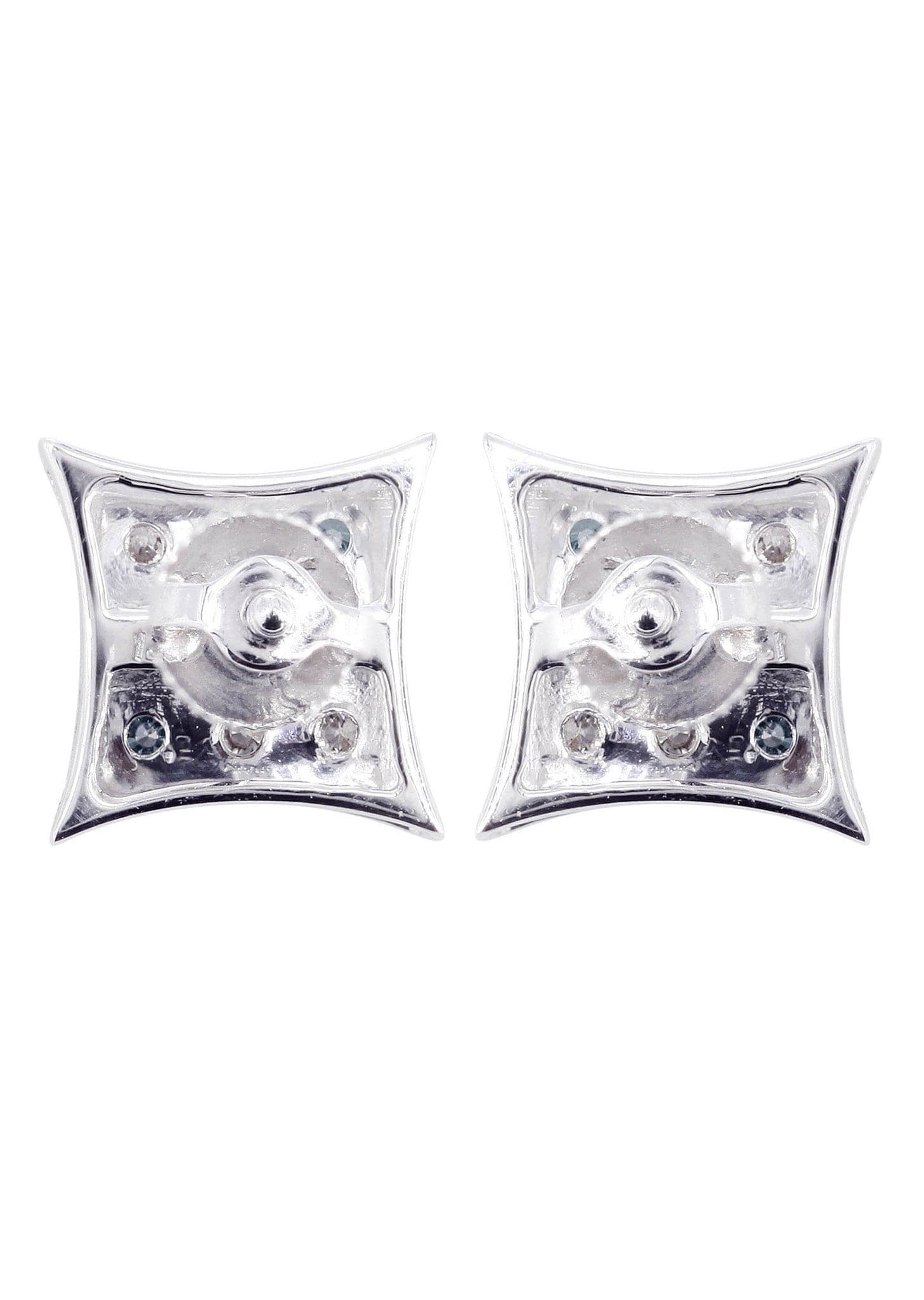 0.22 Carat Diamond Stud Earrings for Men in 14K White Gold - Perfect for Gifts, Weddings & Special Occasions