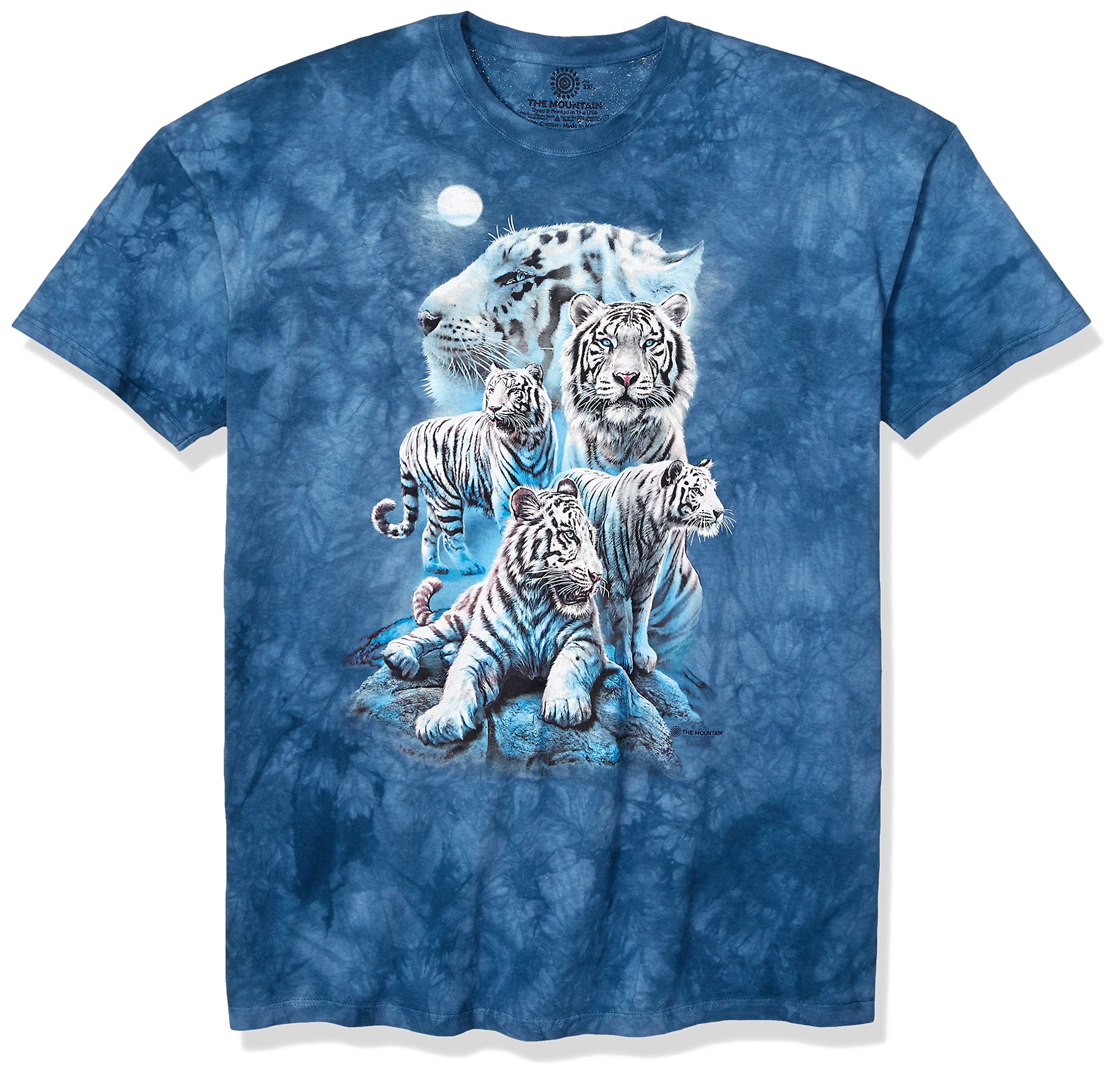 The Mountain Night Tiger Collage T-Shirt - Vintage Graphic Tee for Men & Women - Perfect for Casual Wear, Street Fashion & Gifts
