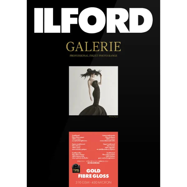 Ilford Galerie Gold Fibre Rag 50 - Premium Fine Art Photo Paper Roll - 127cm x 15m - Ideal for Professional Photography, Art Prints & Exhibition Displays