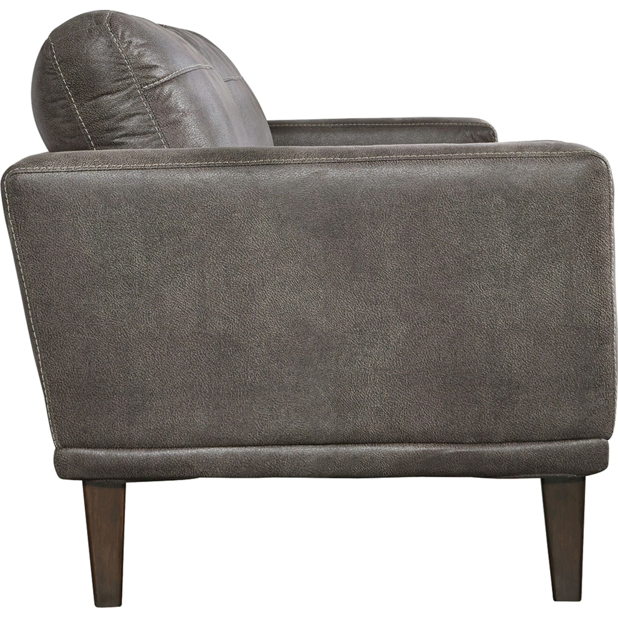 Arroyo Loveseat in Smoke Gray - Modern Small Sofa for Living Room, Apartment, or Office - Perfect for Relaxing, Reading, and Entertaining Guests