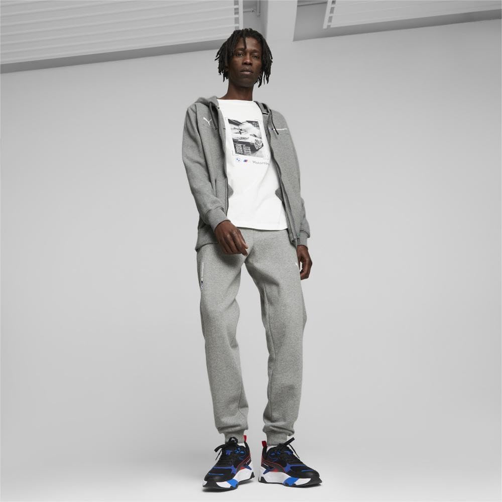 PUMA Men's BMW MMS Sweat Jacket - Lightweight Hooded Pullover for Casual Wear & Outdoor Activities | Running, Gym, Street Style