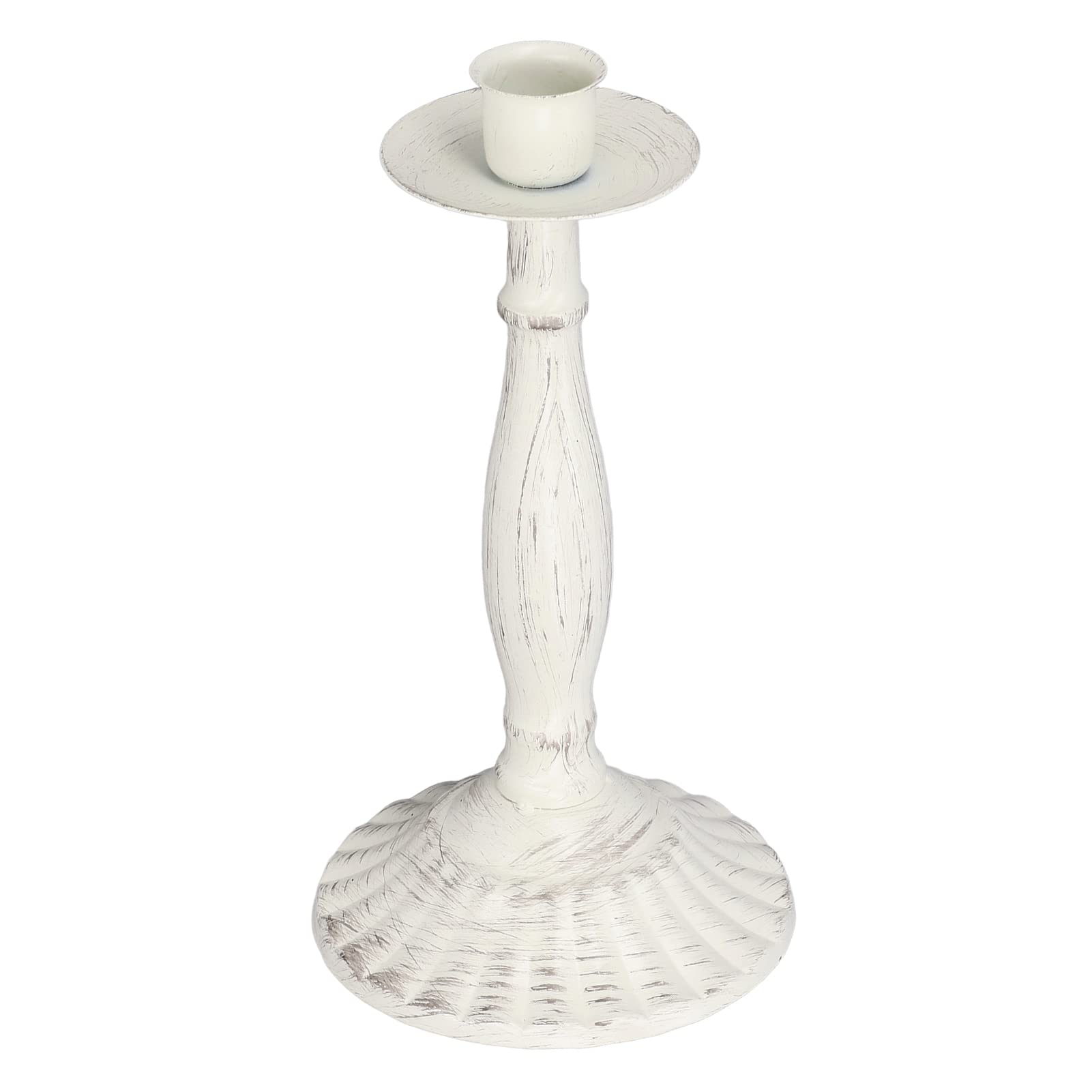 White Candle Holder Stand - 6.2oz Lightweight Decorative Candle Stand for Party Decor, Wedding Centerpieces, and Photo Props - Elegant Home Decor Accessory for Tables, Mantels & Special Occasions