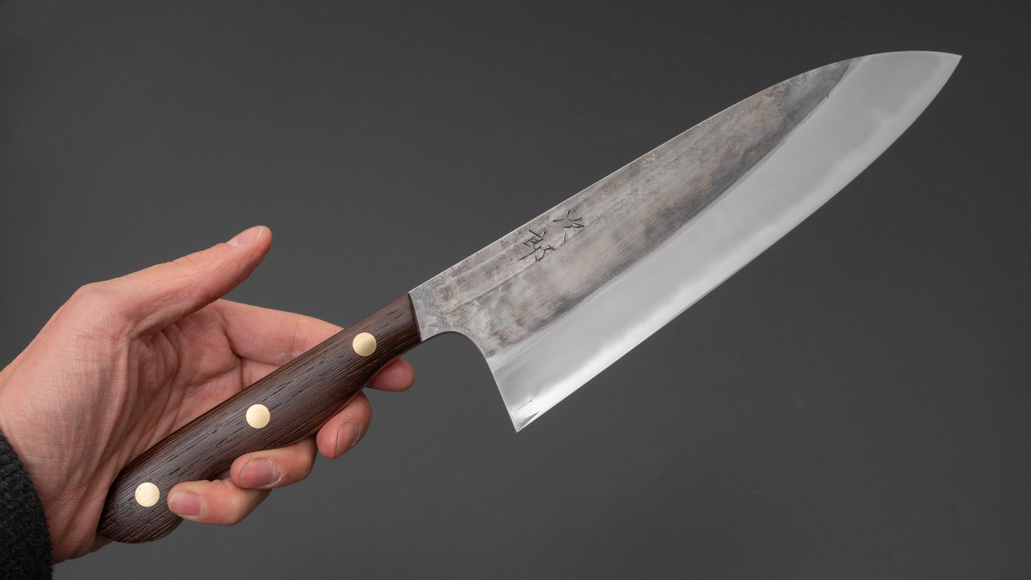 Premium Jiro Tsuchime Yo Gyuto 210mm Japanese Chef Knife with Tagayasan Handle - Professional Kitchen Tool for Slicing, Dicing & Meat Cutting (#556)