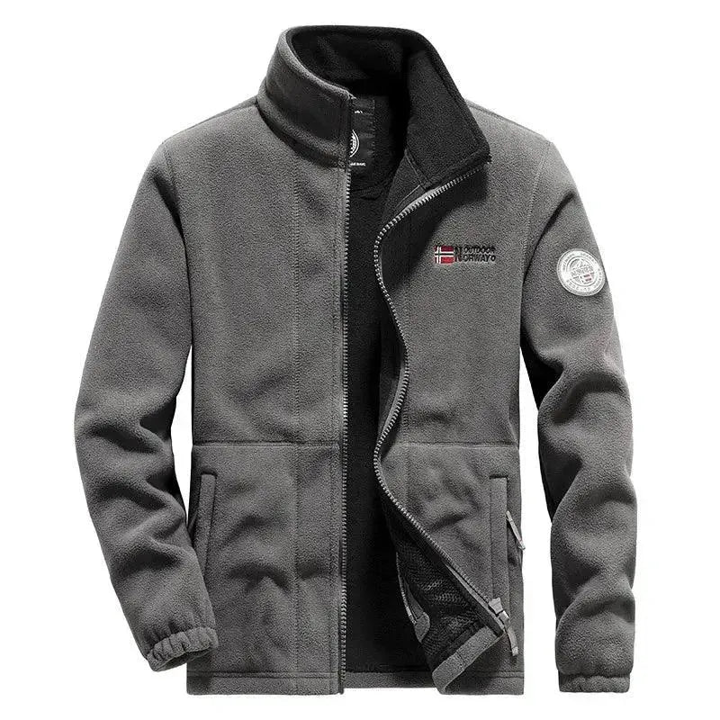 Men's Winter Fleece Jacket - Warm & Comfortable Cold Weather Outerwear for Hiking, Camping & Outdoor Activities