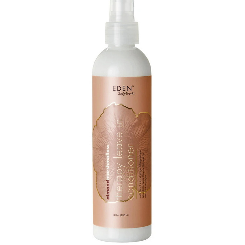 EDEN ALMOND MARSHMALLOW THERAPY LEAVE-IN CONDITIONER 8oz - Hydrating Hair Treatment for Dry, Damaged Hair - Perfect for Daily Use & Styling