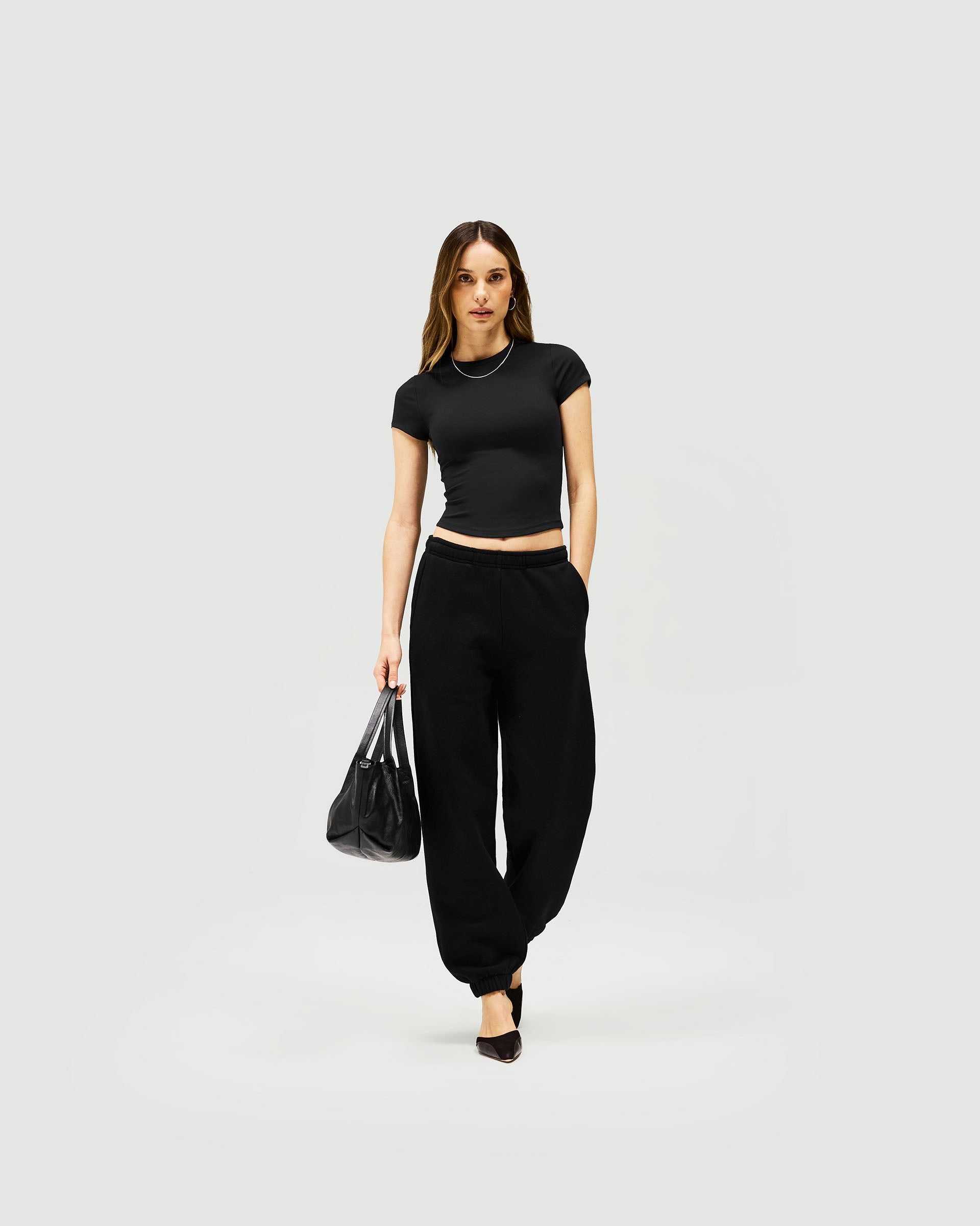 Owners Club Track Pants for Men - Jet Black Athletic Joggers with Comfort Fit & Elastic Waistband | Perfect for Running, Gym Workouts & Casual Wear