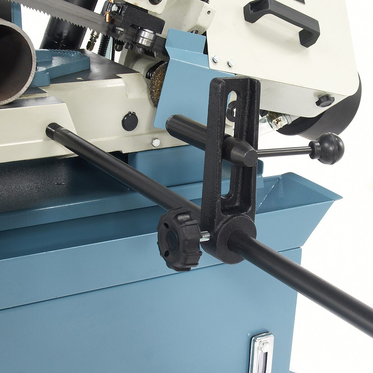 Baileigh Industrial BA9 1001492 BS-300M Horizontal Metal Cutting Band Saw - Perfect for Metal Fabrication, Pipe Cutting, and Workshop Projects