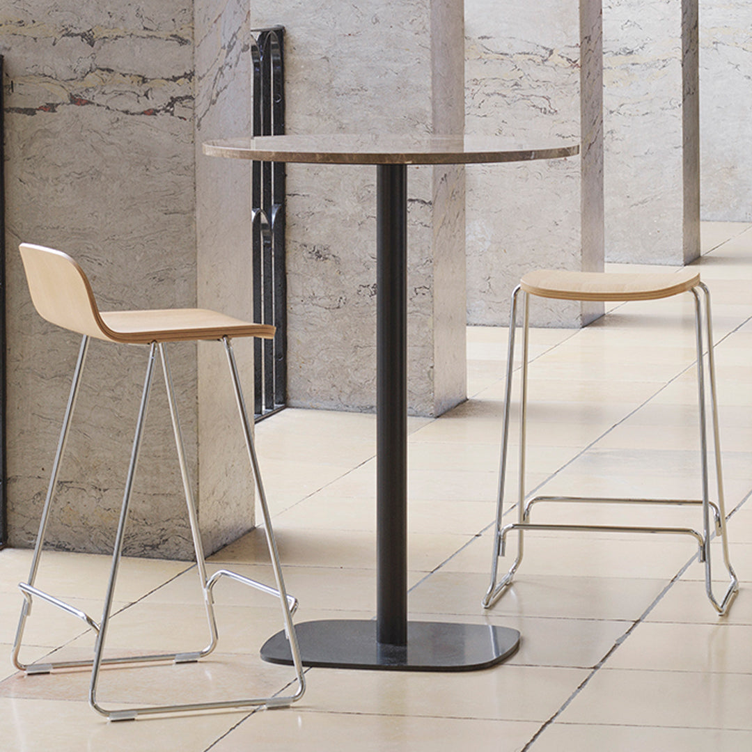 Iskos Berlin Just Bar Stool by Normann Copenhagen - Modern Kitchen Counter Stool for Dining & Home Bar Decor