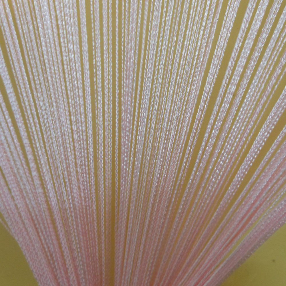100cm x 200cm Pink Decorative String Fringe Door Curtain - Room Divider, Window Screen Panel for Boho Bedroom, Living Room & Nursery Decor