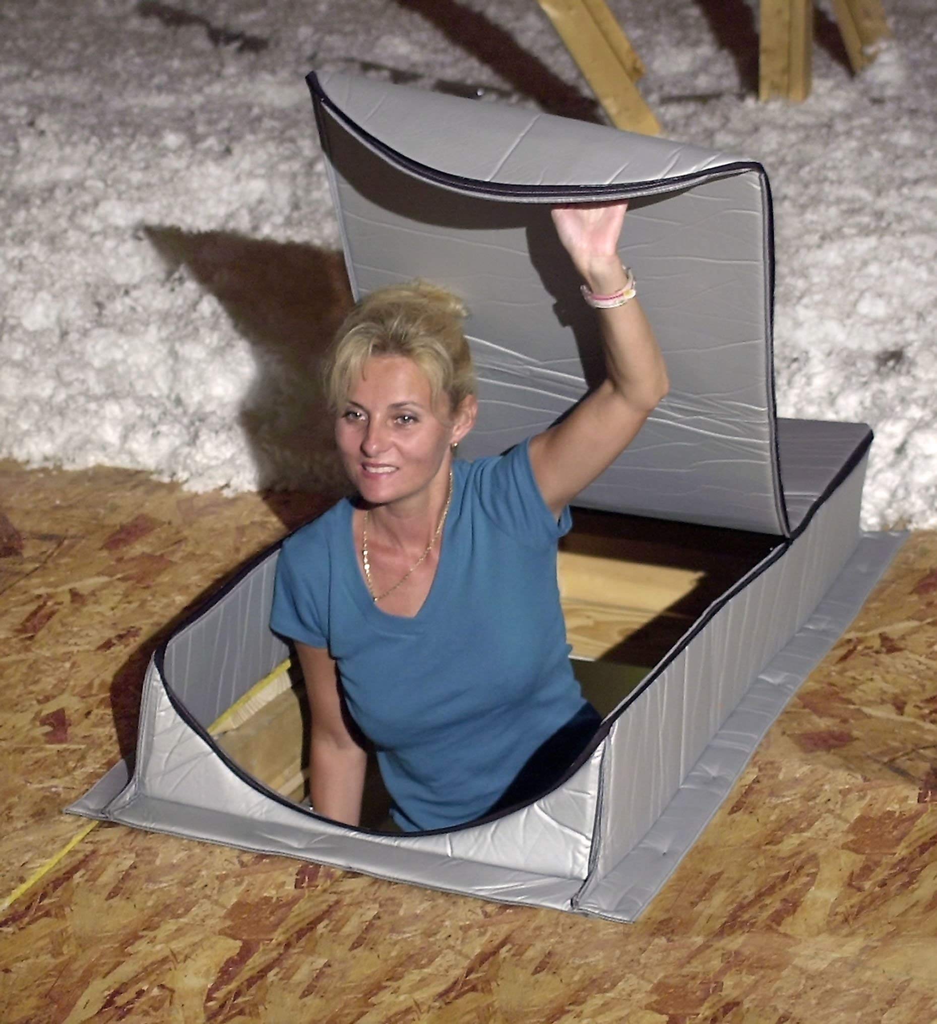 ATT-at-5 Silver Attic Cover - Durable Insulation Panel for Home & Garage Roof Protection | Weatherproof & Energy Efficient