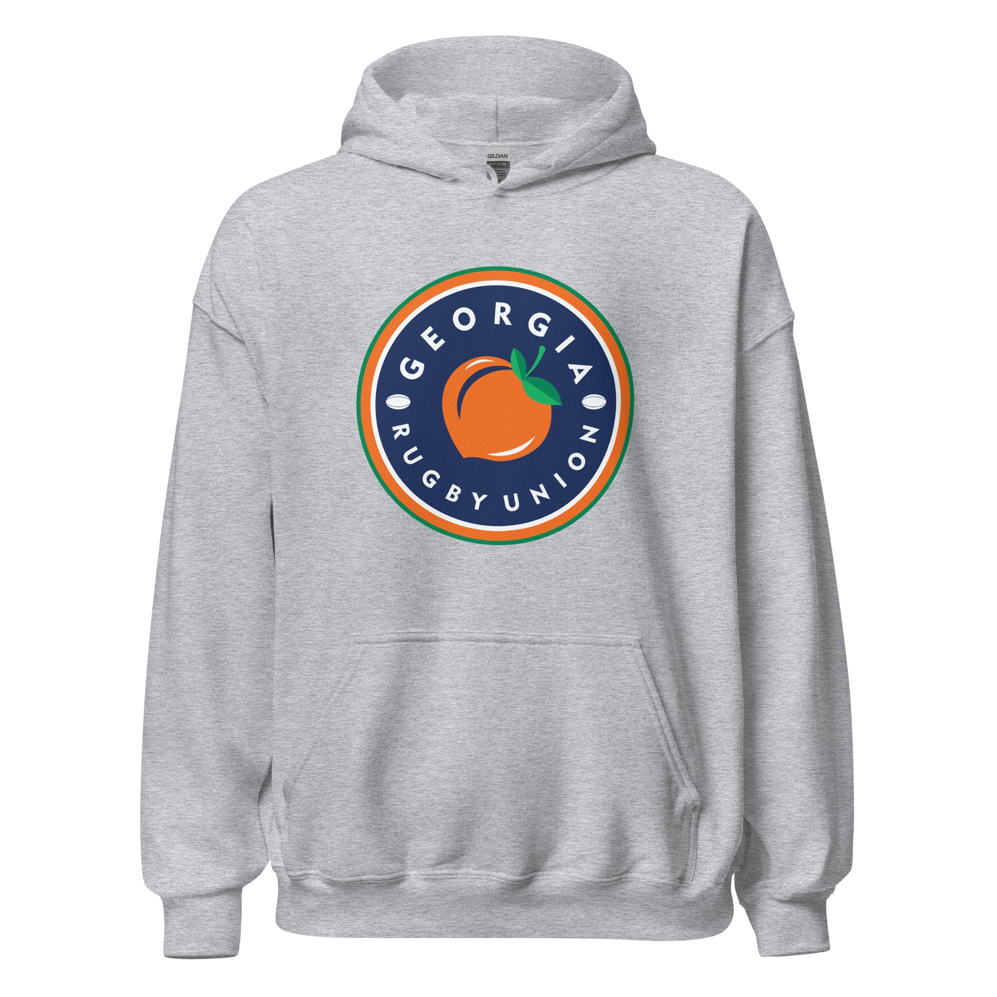 Georgia Rugby Union Heavy Blend Hoodie - Premium Cotton Pullover for Men & Women - Cozy & Durable for Training, Games & Casual Wear
