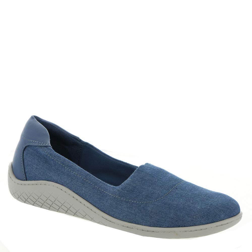Easy Spirit Women's Comfortable Slip-On Flats - Lightweight Casual Shoes for Walking, Travel & Everyday Wear
