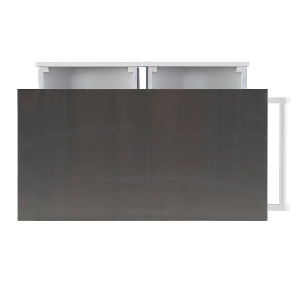 Glossy White Transitional Wood Kitchen Cart - Rolling Island with Storage for Small Spaces, Perfect for Dining & Food Prep