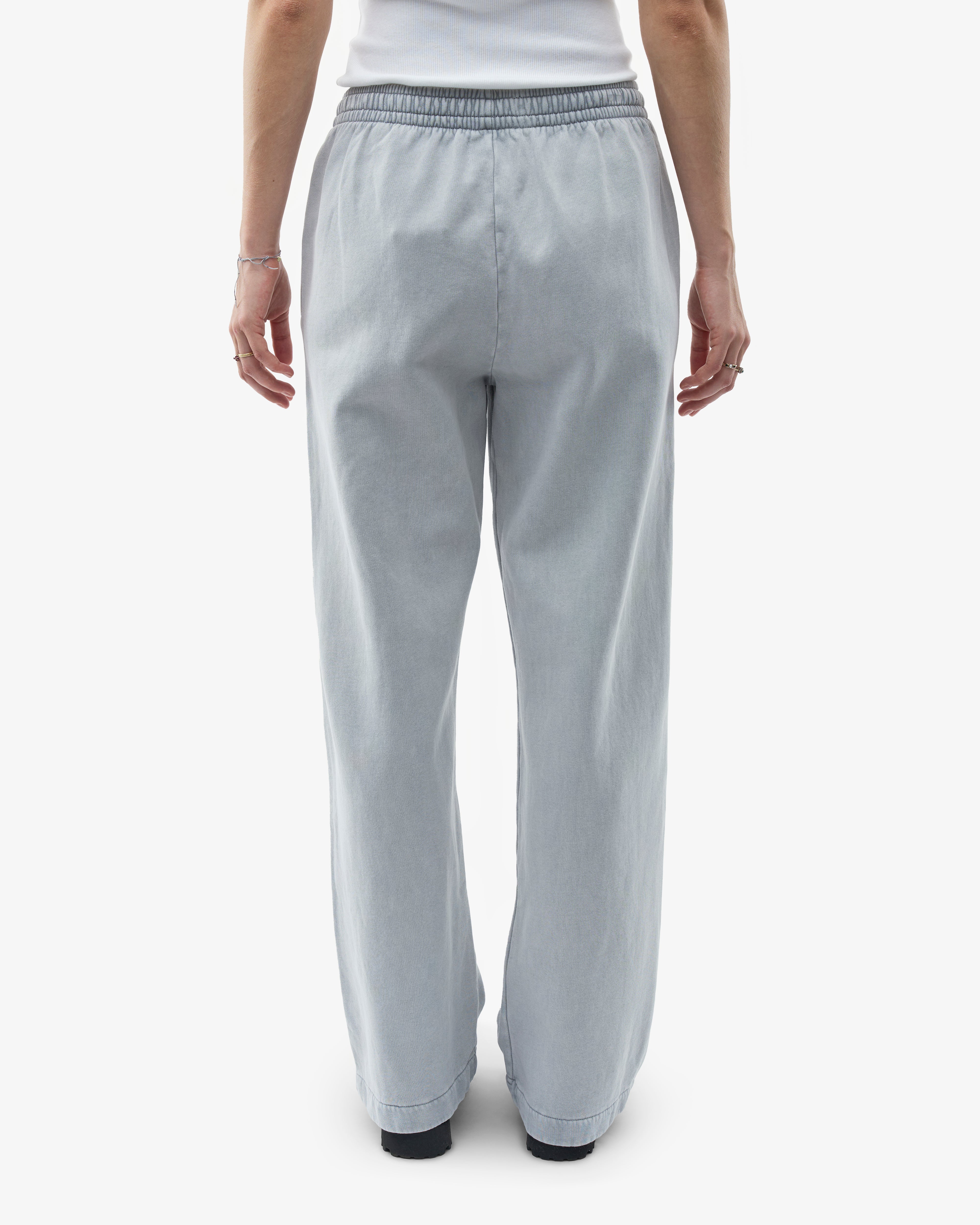 Organic Straight Leg Sweatpants for Women - Soft Faded Grey Lounge Pants | Comfortable Casual Wear for Home, Yoga & Running