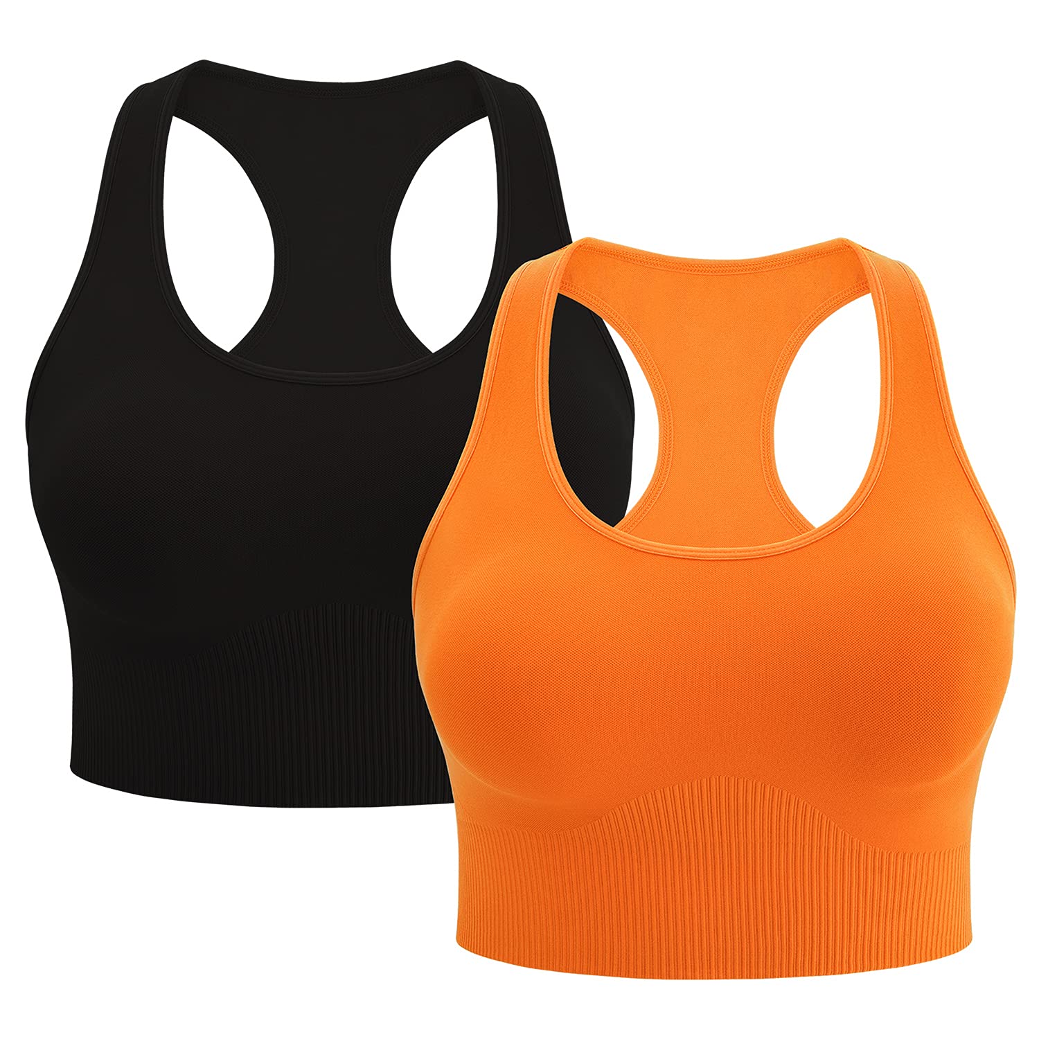 INNERSY Women's Padded Sports Bra - Mid-Impact Racerback Wirefree Workout Top for Yoga, Gym & Running | Comfortable Support for Active Lifestyles