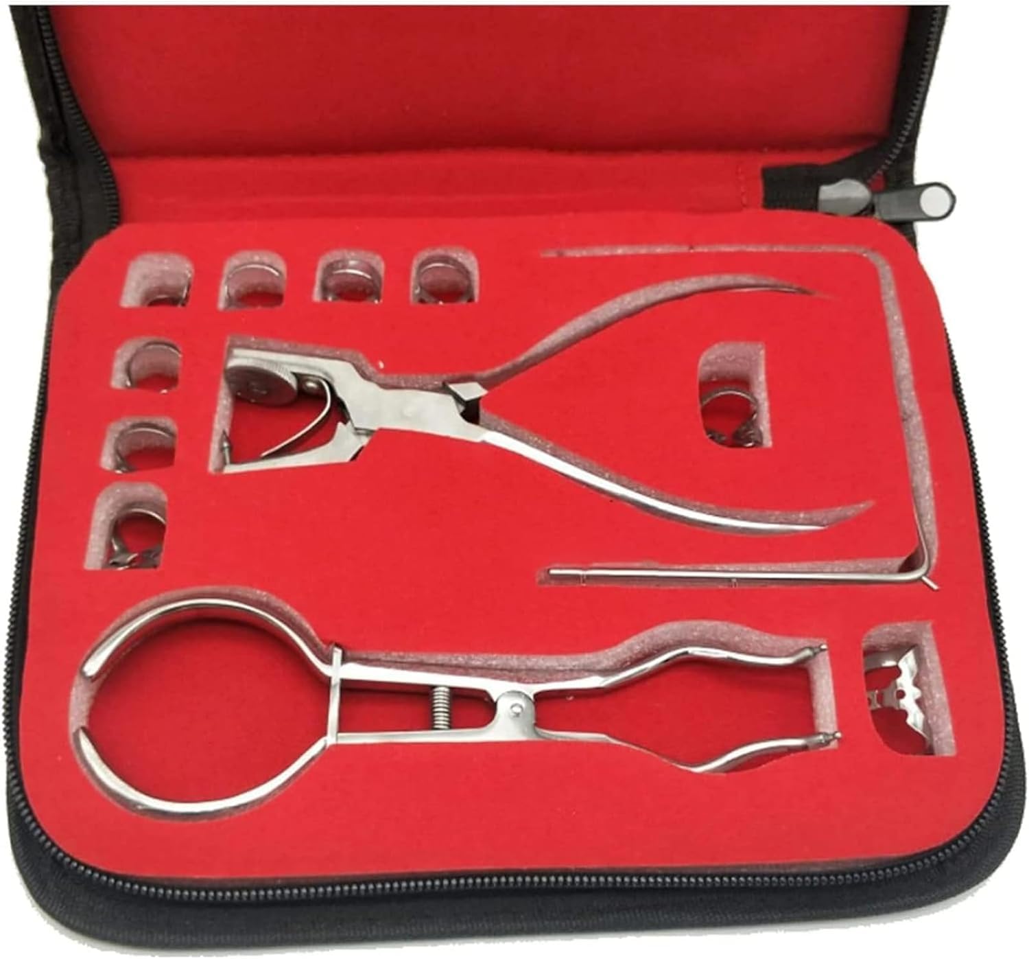 Professional Dental Endodontic Rubber Dam Kit - Complete Rubber Dam Punch Board Practice Tool Set for Dentists & Oral Practitioners | Ideal for Root Canal Treatments, Dental Procedures & Clinical Practice