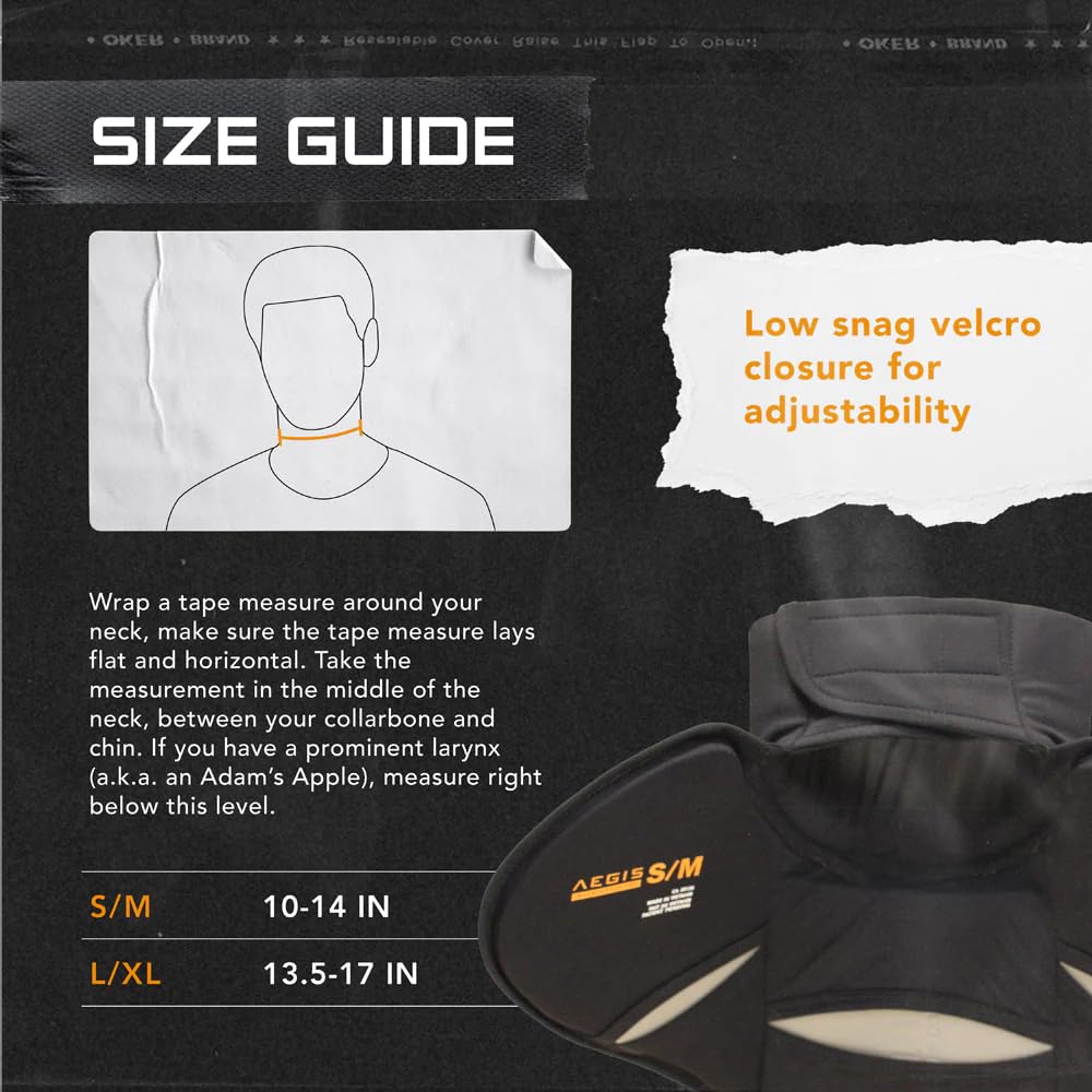Aegis Interceptor Pro-G Hockey Goalie Neck Guard & Chest Protector - Professional Ice Hockey Protective Gear for Goalies - Perfect for Practice, Training & Competitive Games
