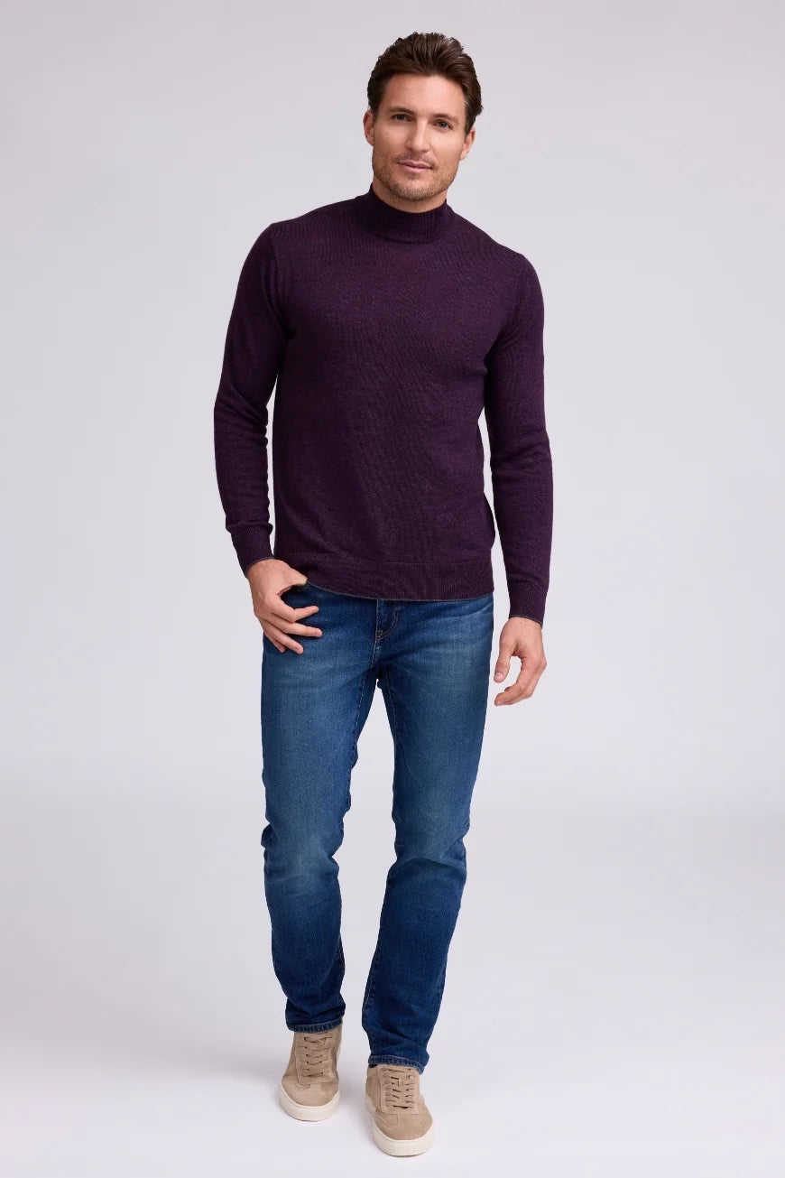 RAFFI SLD LS Mock Neck Sweater for Women - Soft Long Sleeve Knit Pullover - Perfect for Fall & Winter Layering, Office Wear & Casual Outfits