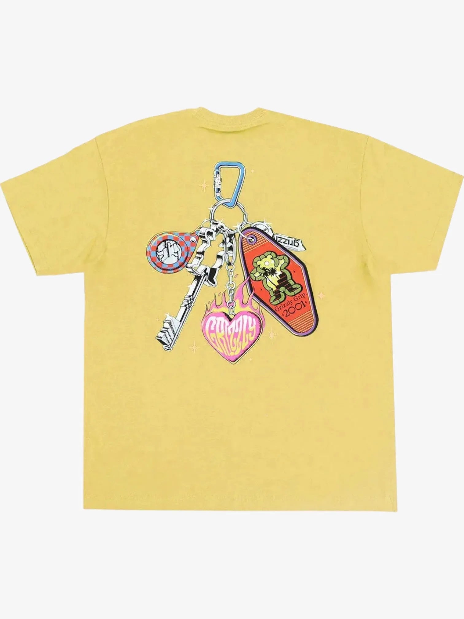 Grizzly Keys - Premium Keychain for Easy Door Opening (Yellow) - Perfect for Home, Office, and Travel Use