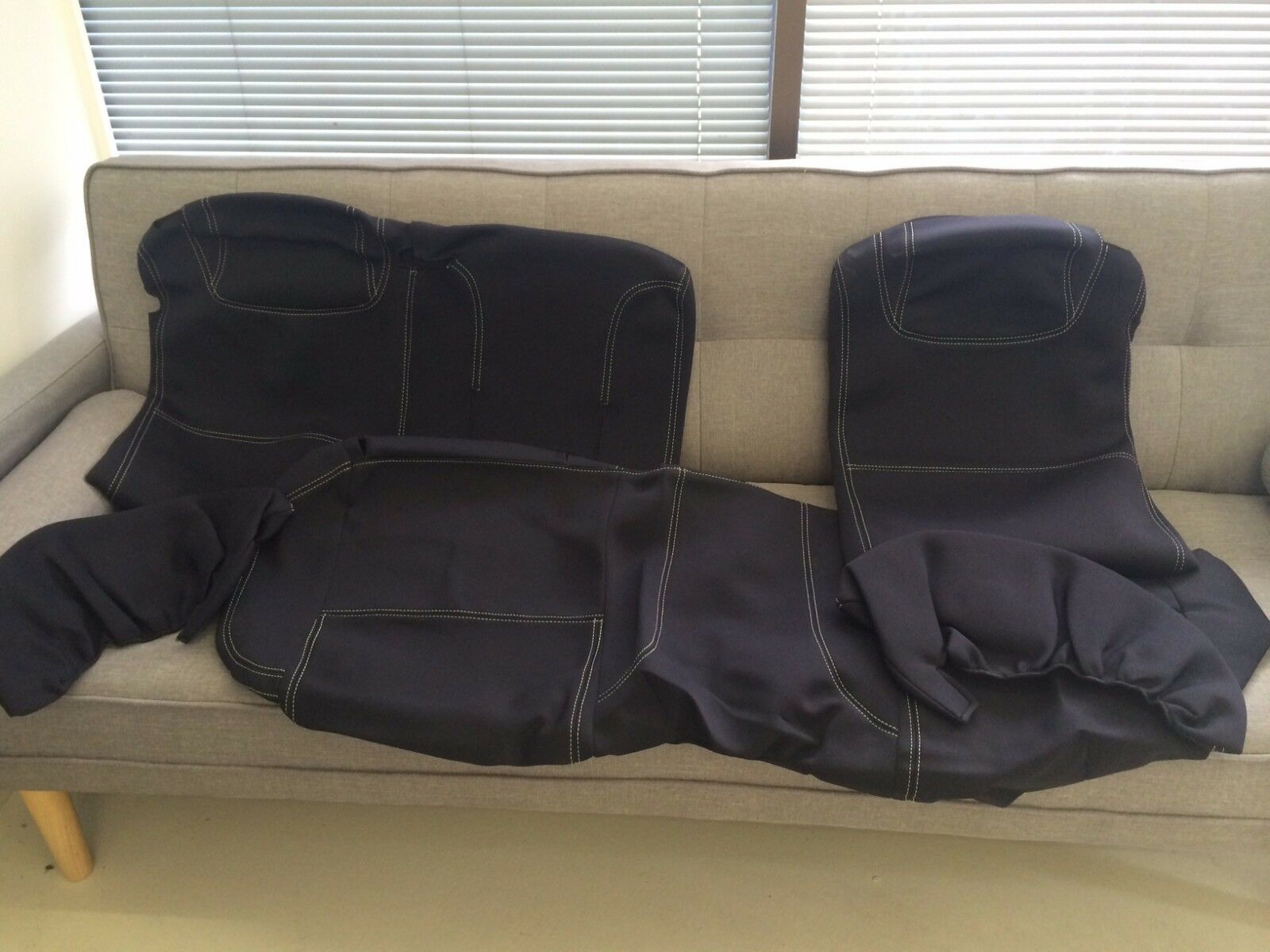Genuine Holden VF Wagon Neoprene Rear Seat Covers - Part Number 92282352 - Durable & Waterproof Protection for Pets, Kids & Spills