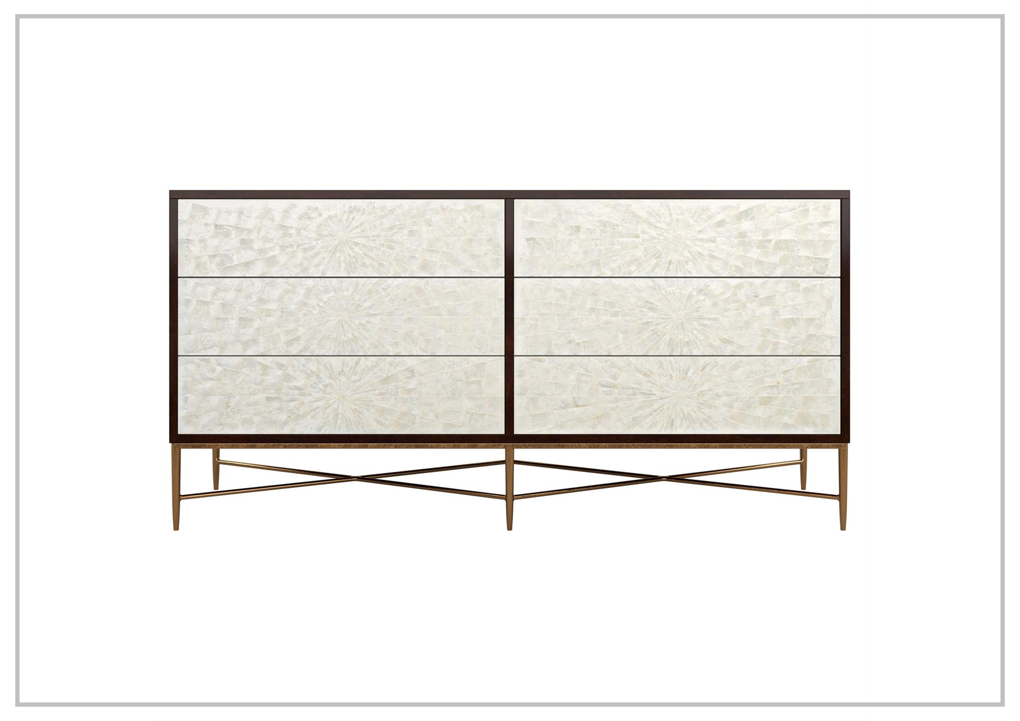 Bernhardt Adagio 6 Drawer Wooden Dresser - Solid Wood Bedroom Chest with Spacious Storage - Perfect for Master Bedroom, Guest Room & Nursery Organization