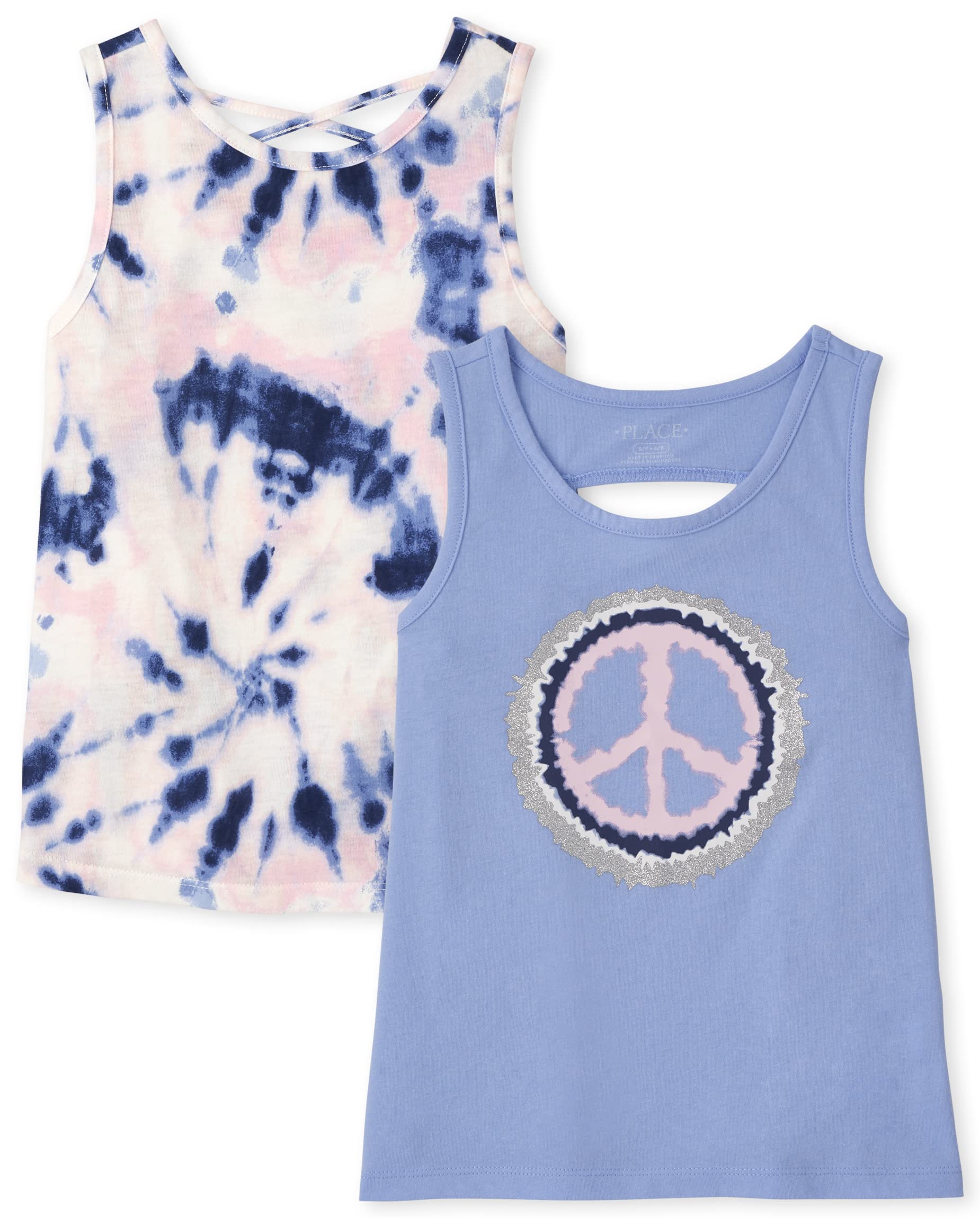 The Children's Place Girls' Sleeveless Graphic Tank Tops - Cute Summer Outfits for Playdates & Outdoor Activities