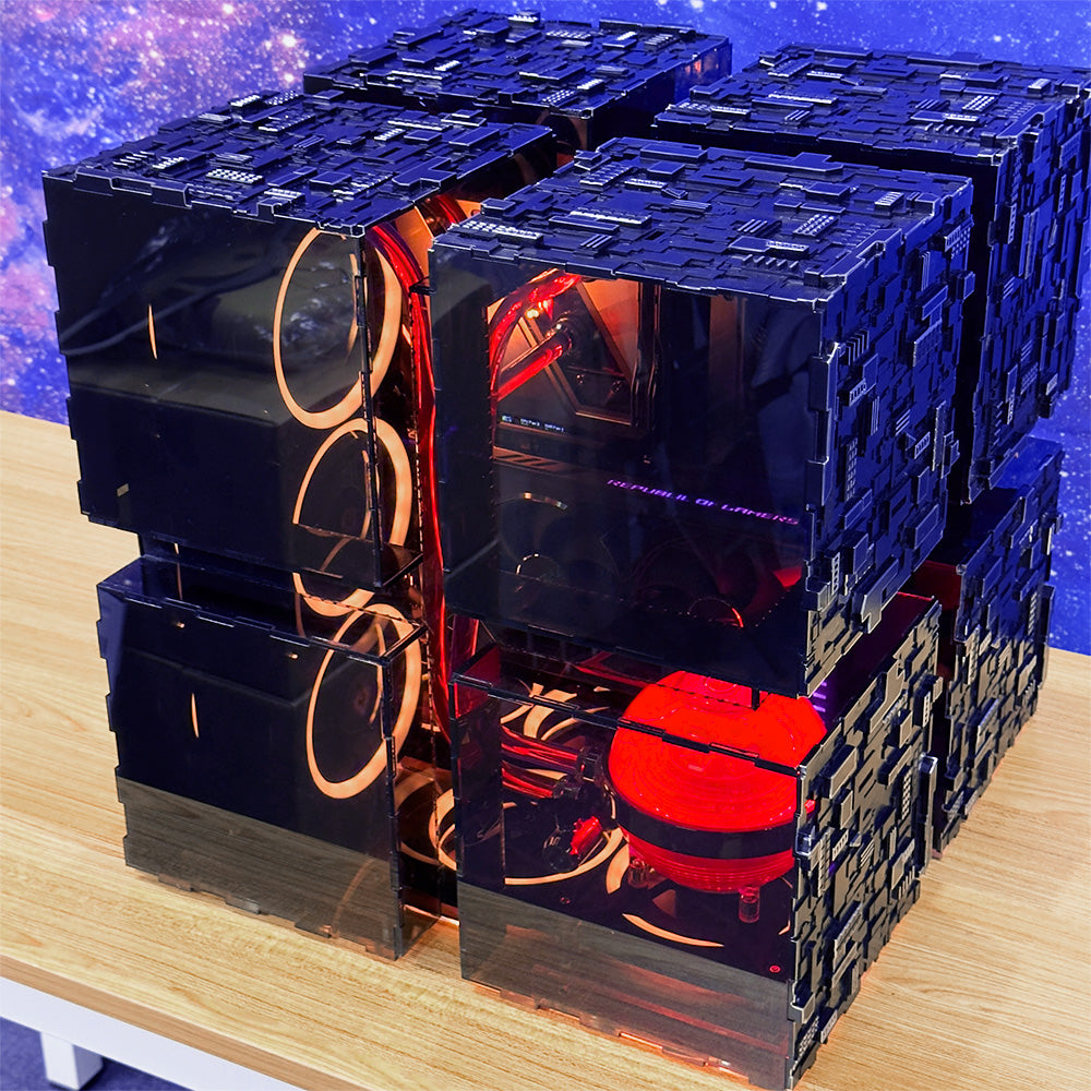 Star Trek Borg Fusion Cube ATX PC Case - Unique Gaming Computer Case for Sci-Fi Fans | Perfect for Conventions, Gaming Setups & Collectors