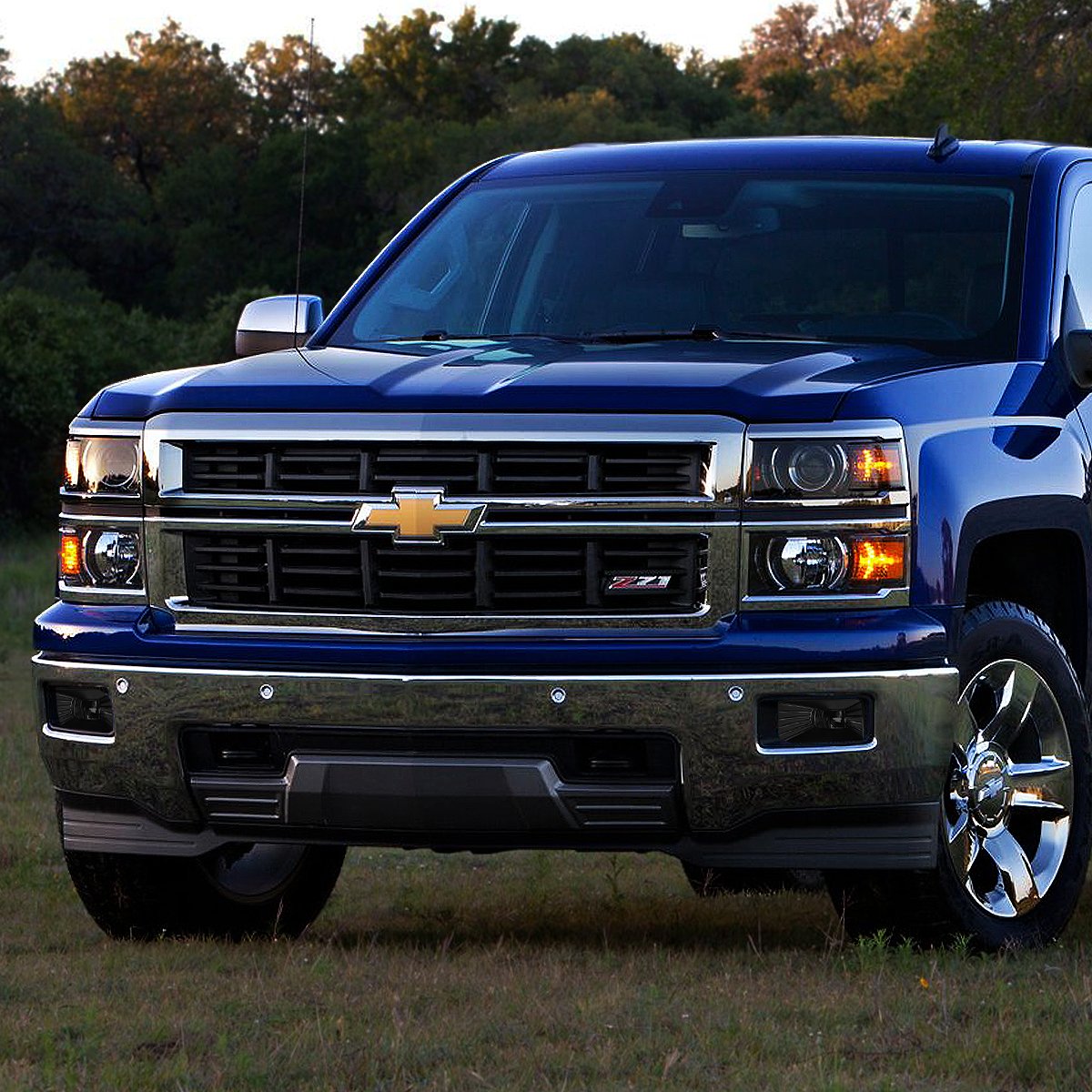 Auto Dynasty Smoked & Clear Lens Headlight & Fog Light Kit Compatible with Chevy Silverado 1500 - Includes Switch for Easy Installation | Perfect for Off-Roading, Night Driving & Truck Customization