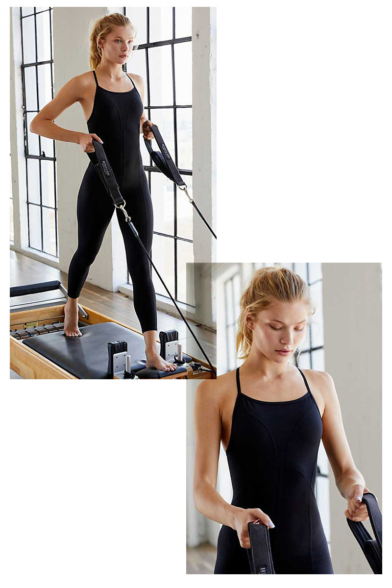 Women's Yoga Jumpsuit - Breathable Tight Gym Fitness Sportswear Set for Yoga, Pilates & Workout | Perfect for Studio, Home Exercise & Active Lifestyle