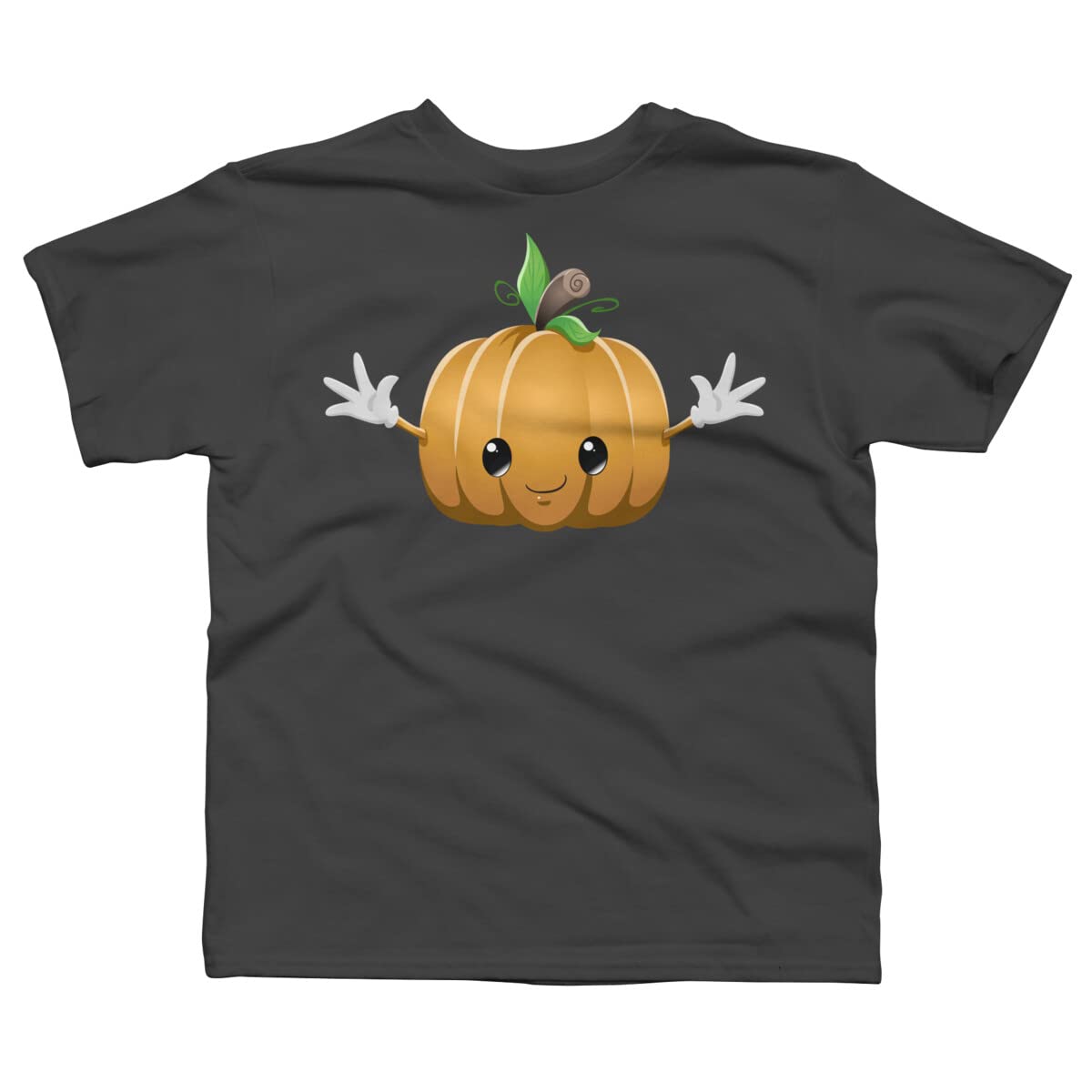 Design By Humans Boys Halloween Pumpkin Monster Graphic T-Shirt by LironPeer - Cute & Spooky Halloween Outfit for Kids Trick-or-Treating & Costume Parties