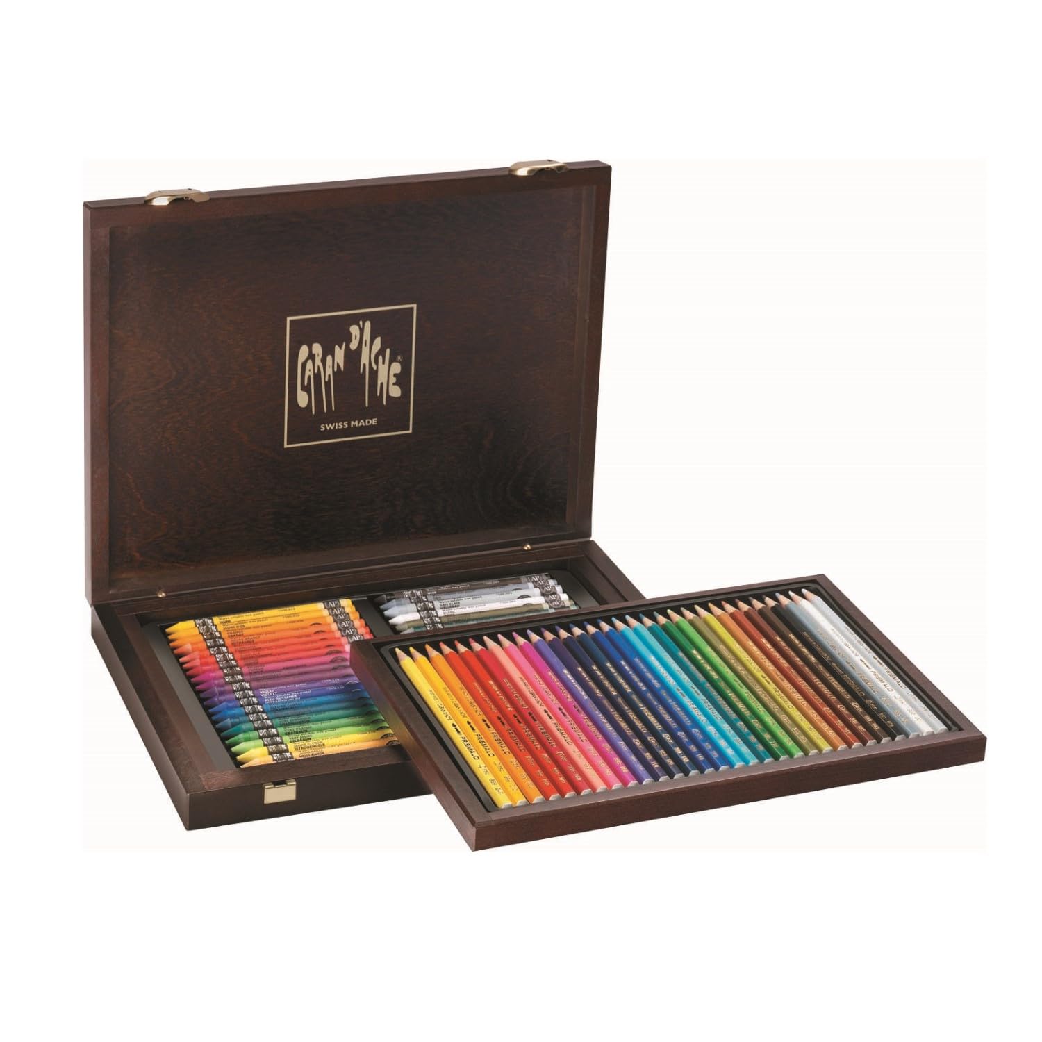 Prismalo Watercolor Pencils & Neocolor II Pastels Set - 70 Colors for Artists & Sketching