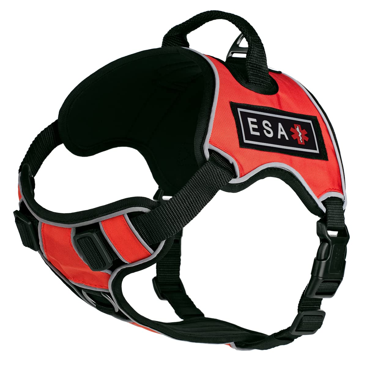 No-Pull Dog Harness with Reflective Patches & Quick Release Buckles - Soft Comfortable Vest for Medium Dogs 21-25