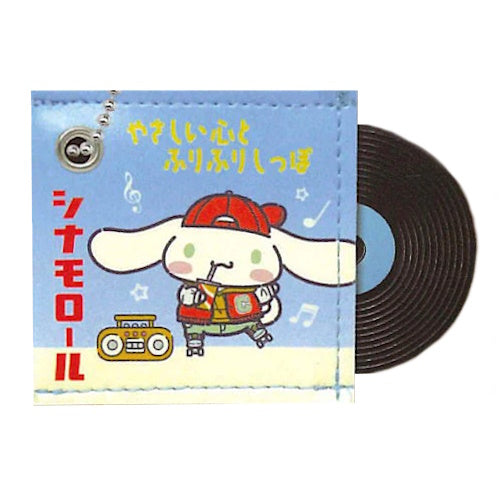 Sanrio Characters Collectible Keychain - 1.5 Inch Cute Record-Shaped Ball Chain Keyring for Bags & Keys - Perfect Gift for Anime Fans & Kawaii Lovers (Hello Kitty, My Melody, Kuromi)