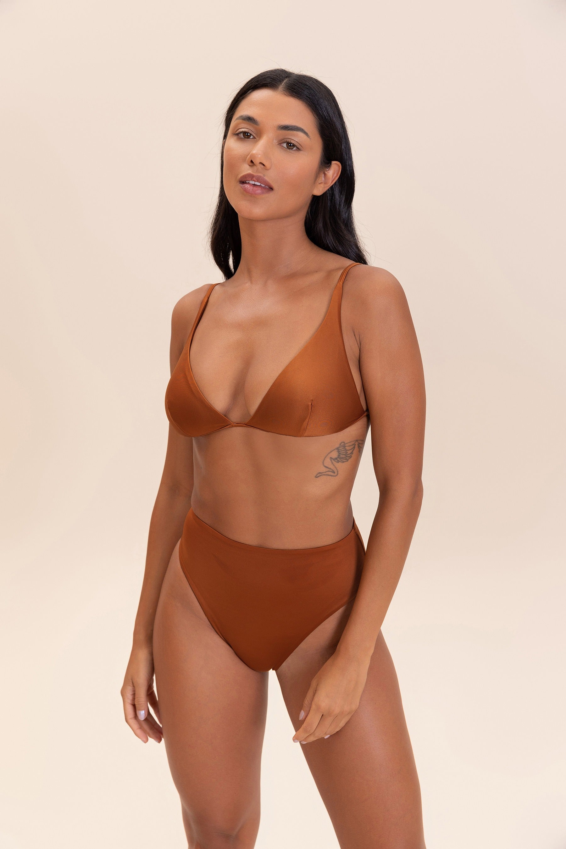Shine Triangle Bikini Top for Women - Sexy Swimwear Push Up Bikini Bra for Beach, Pool Party & Summer Vacation