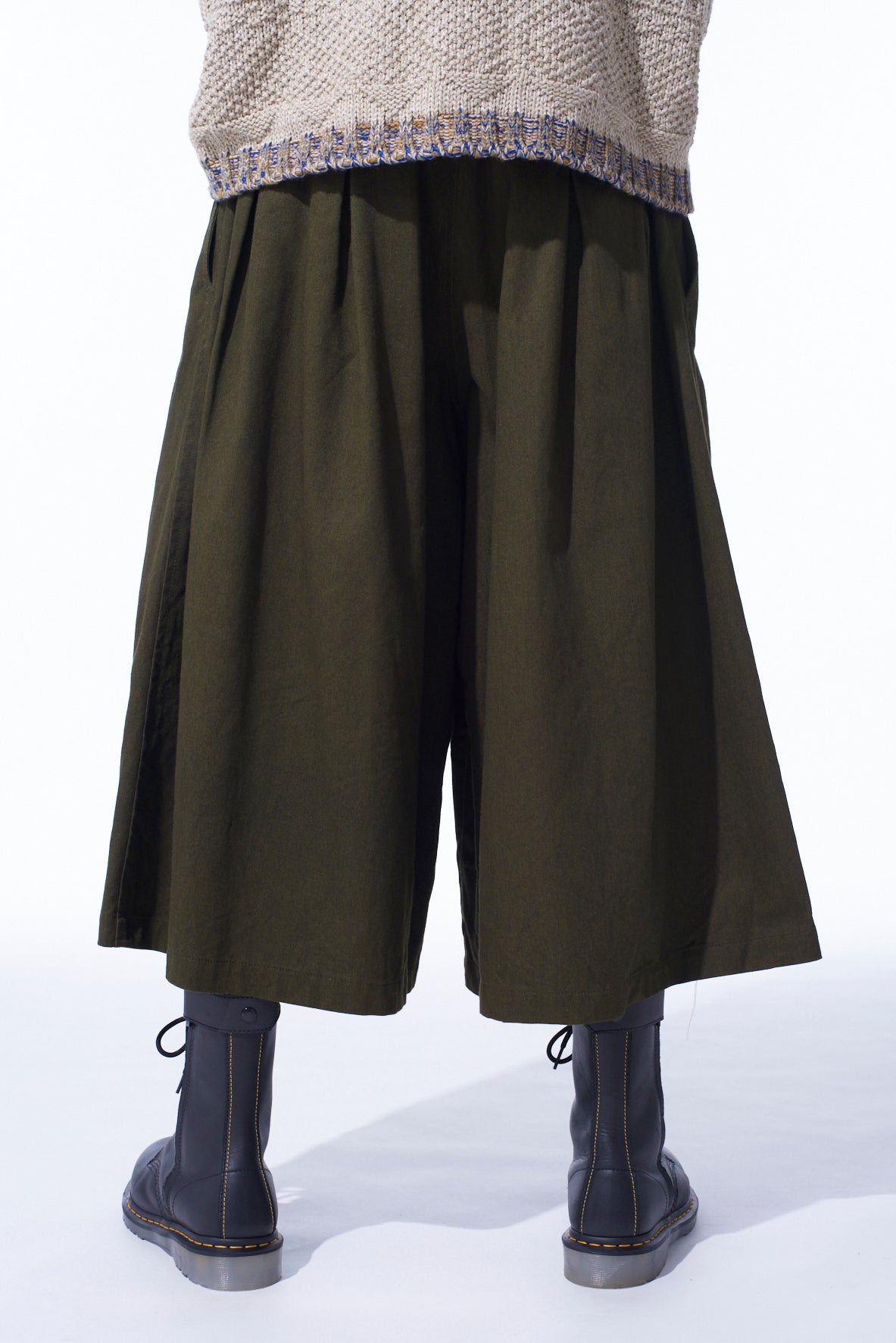 Stylish Cotton Drill Boro Applique Culotte Pants for Women - Comfortable & Trendy High-Waisted Wide Leg Trousers - Perfect for Casual Outings, Office Wear & Boho Fashion