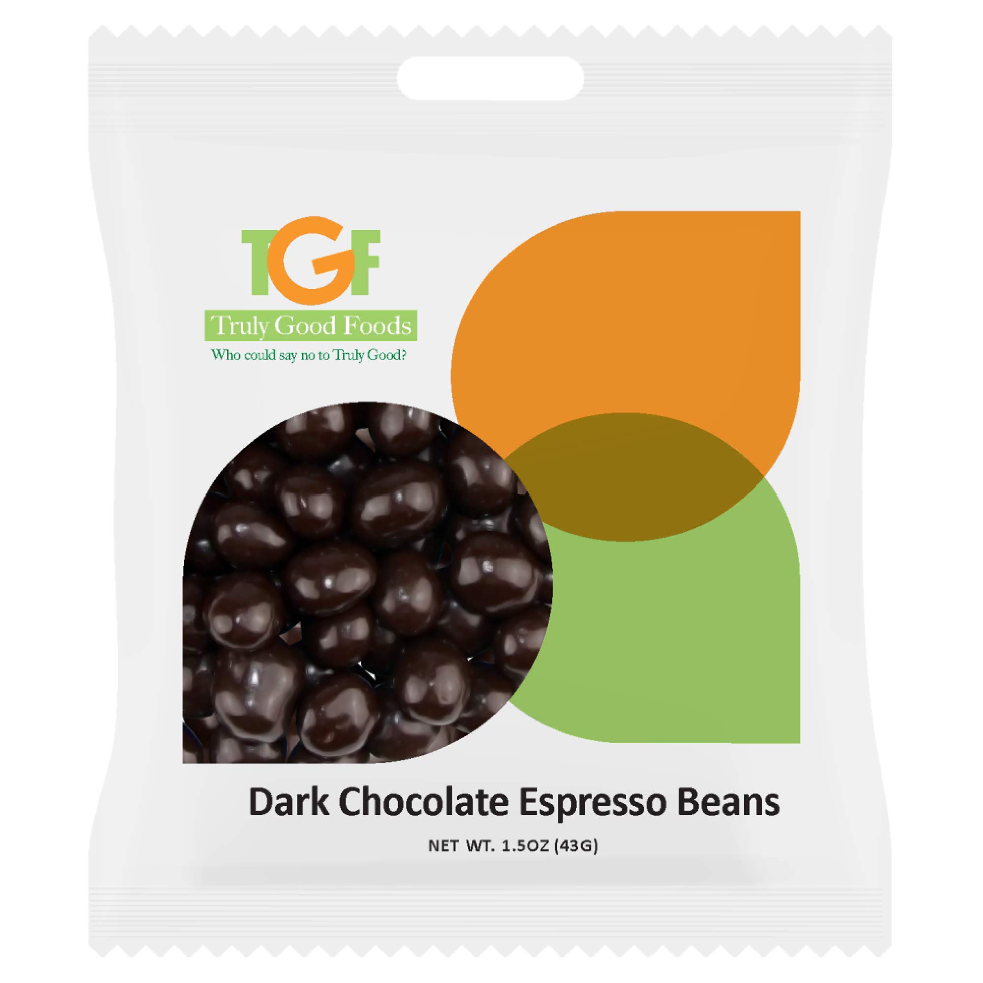 Premium Dark Chocolate Covered Espresso Beans - 1.5oz Mini Snack Bags (120 Count) | Energy Boost & Delicious Treat for Office, Hiking & Study Sessions
