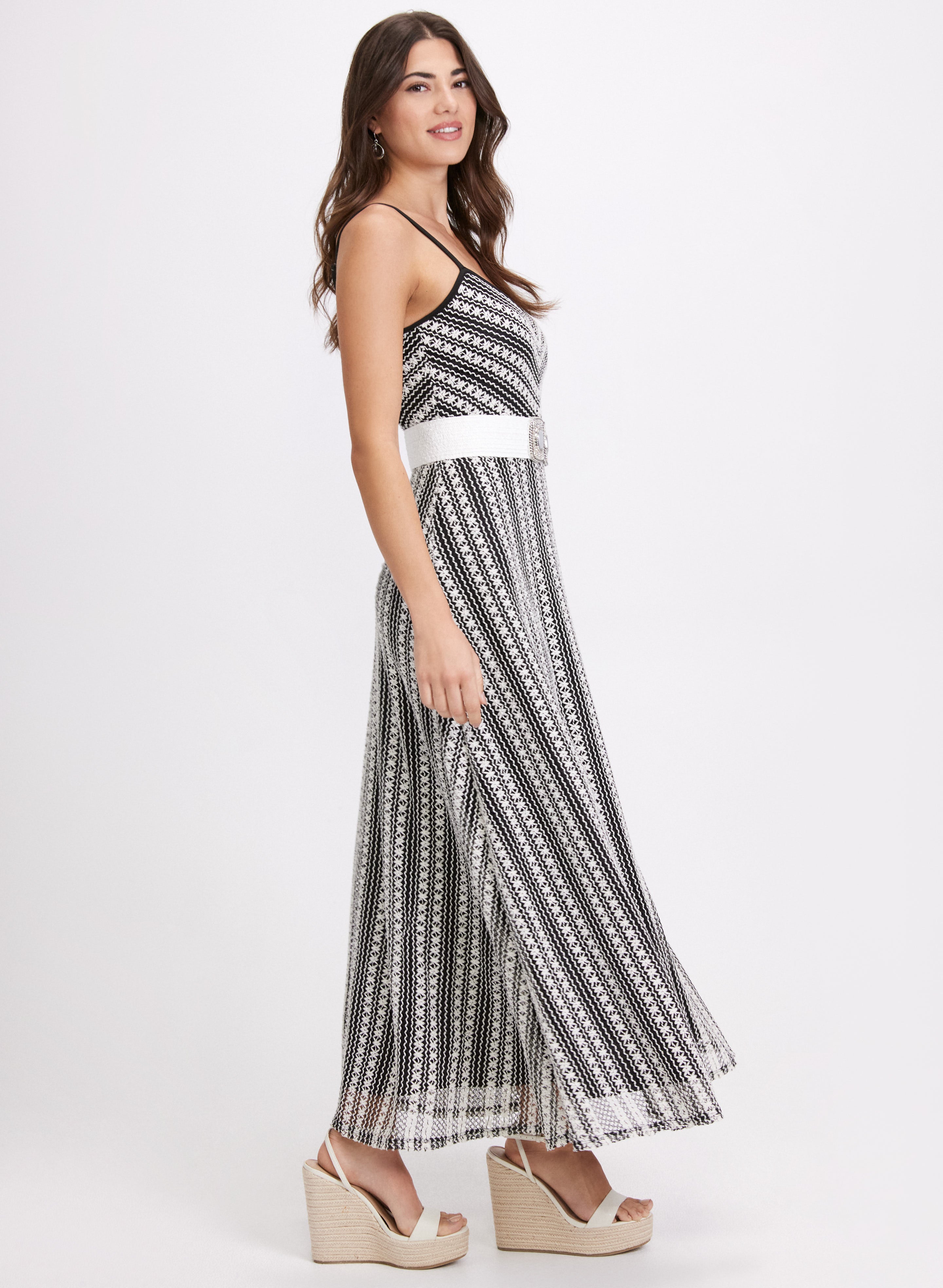 Elegant Crochet Detail Dress for Women - Boho Chic Summer Maxi Dress for Beach, Wedding & Casual Wear
